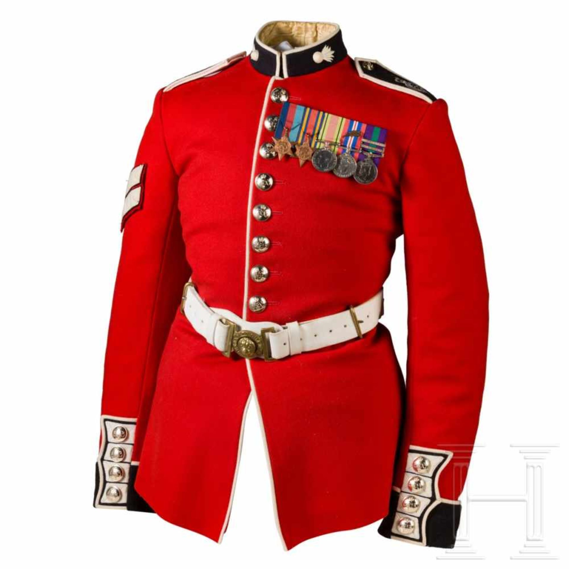 Uniformrock für einen Corporal der Grenadier Guards, 20. Jhdt.