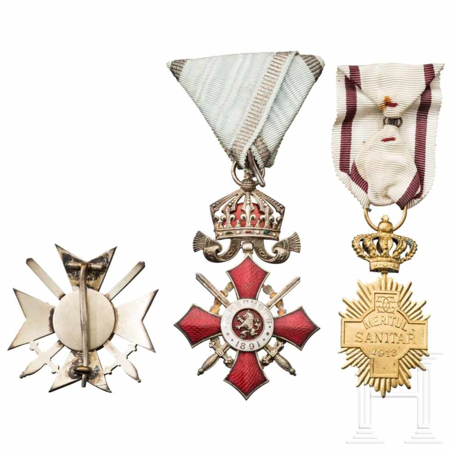 Bulgarien - Orden für Tapferkeit Kreuz 4. Klasse 1. Stufe mit Schwertern - Bild 2 aus 2
