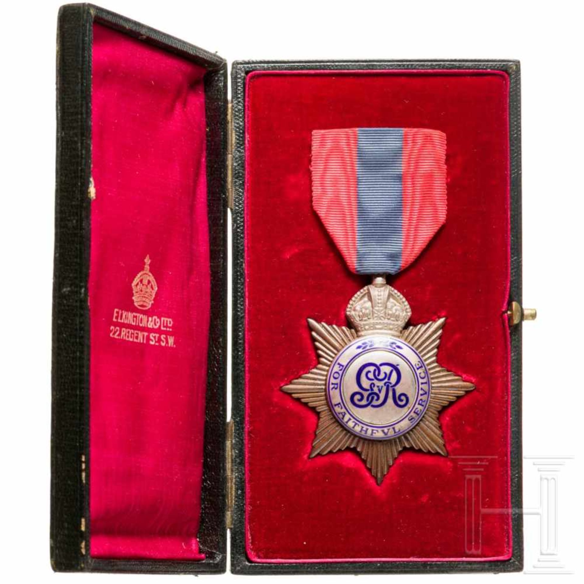 Großbritannien - Imperial Service Medal mit Urkunde, datiert 1913 - Bild 2 aus 3