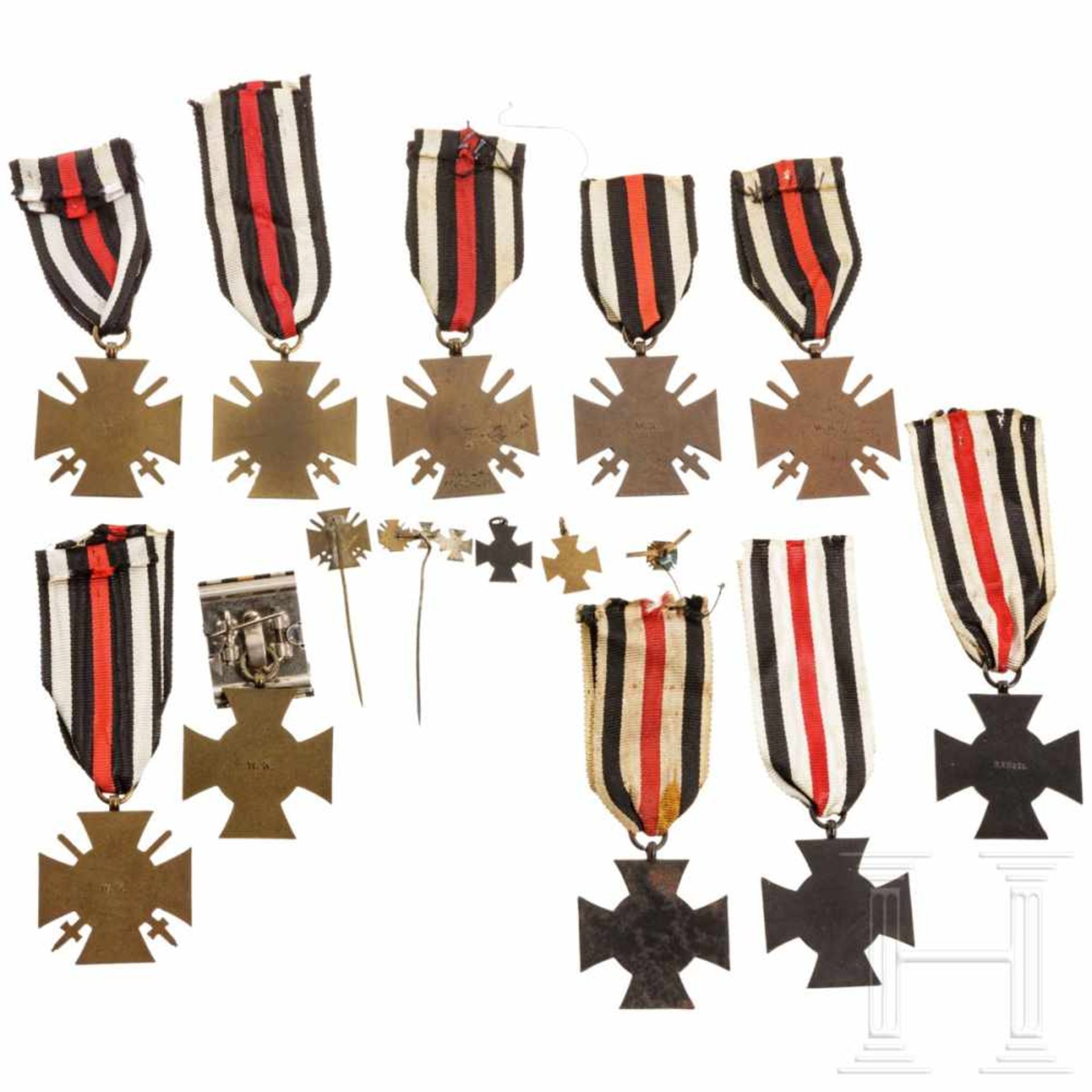 Zehn Ehrenkreuze für Frontkämpfer, Preußen, 1914 - 1918 - Bild 2 aus 2