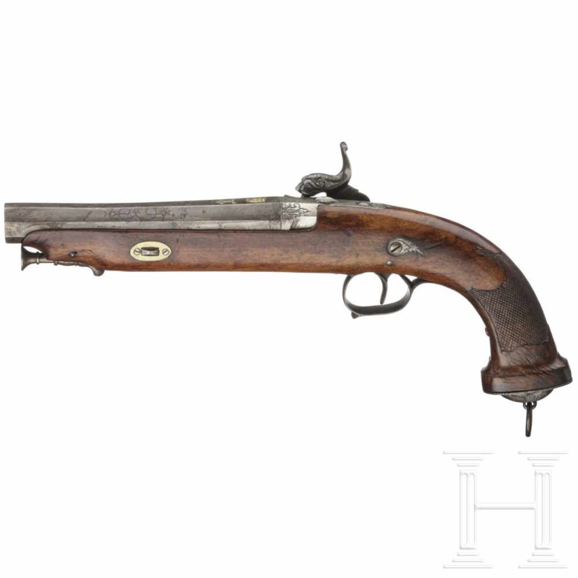 Perkussionspistole, Eibar um 1840 - Bild 2 aus 3