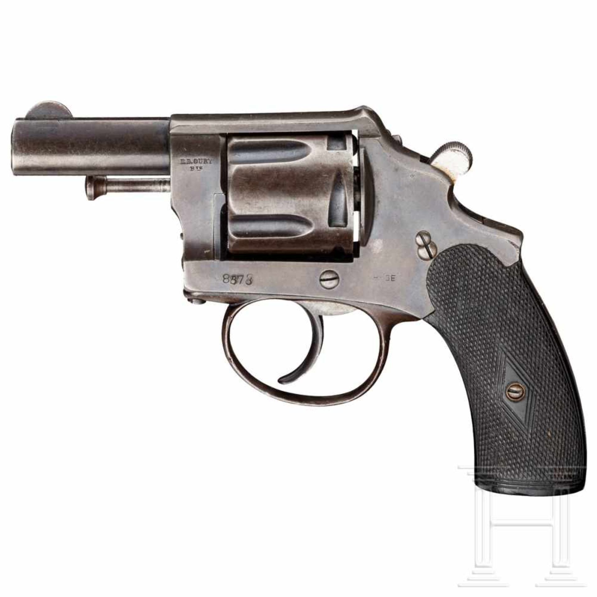 Belgien - Revolver Oury, Polizei, um 1910 - Bild 2 aus 2