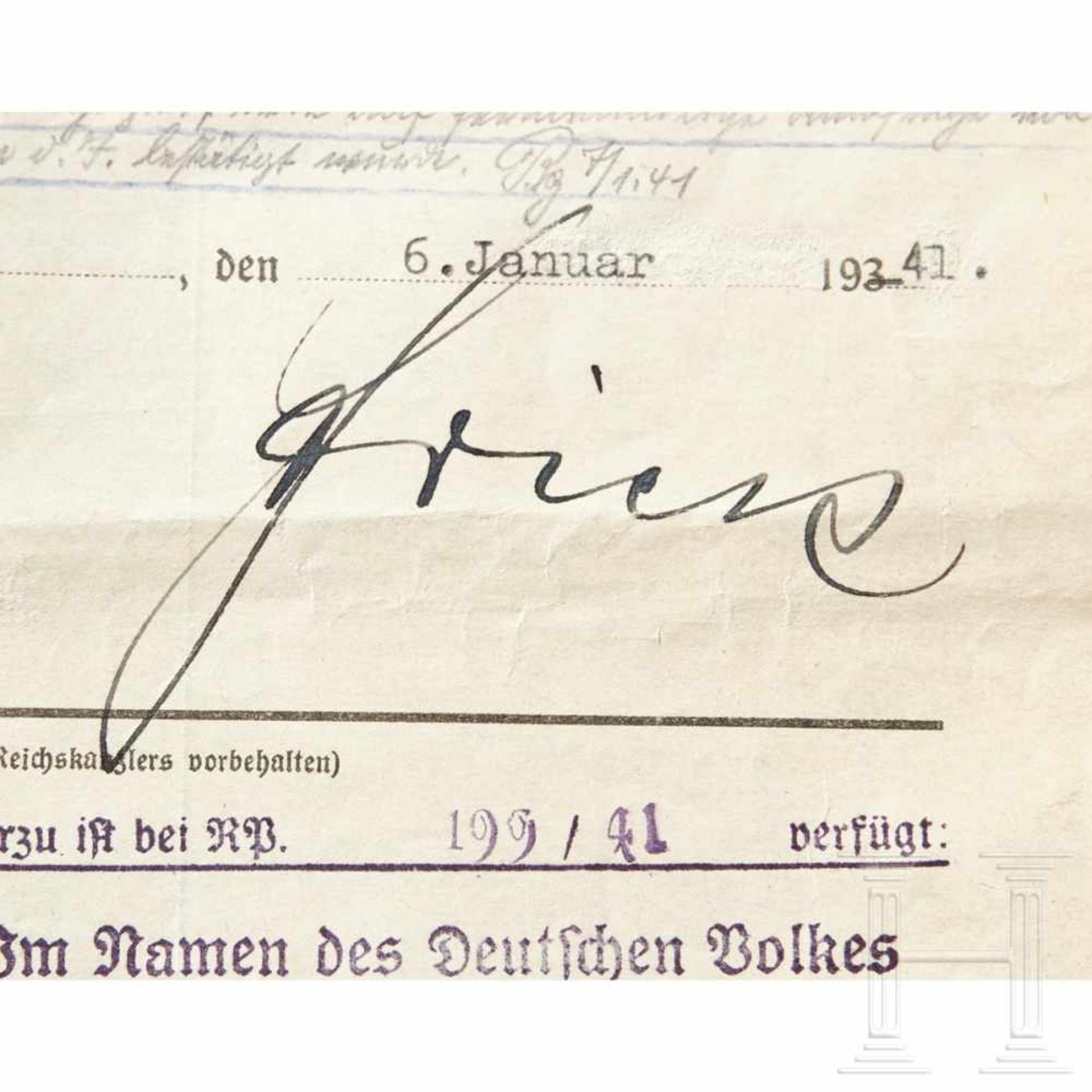 A proposal appointment signed by Wilhelm Frick - Bild 4 aus 8