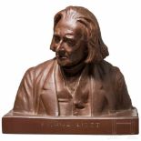 Kaiserliche Majolika-Manufaktur Cadinen - Portraitbüste des Komponisten Franz Liszt