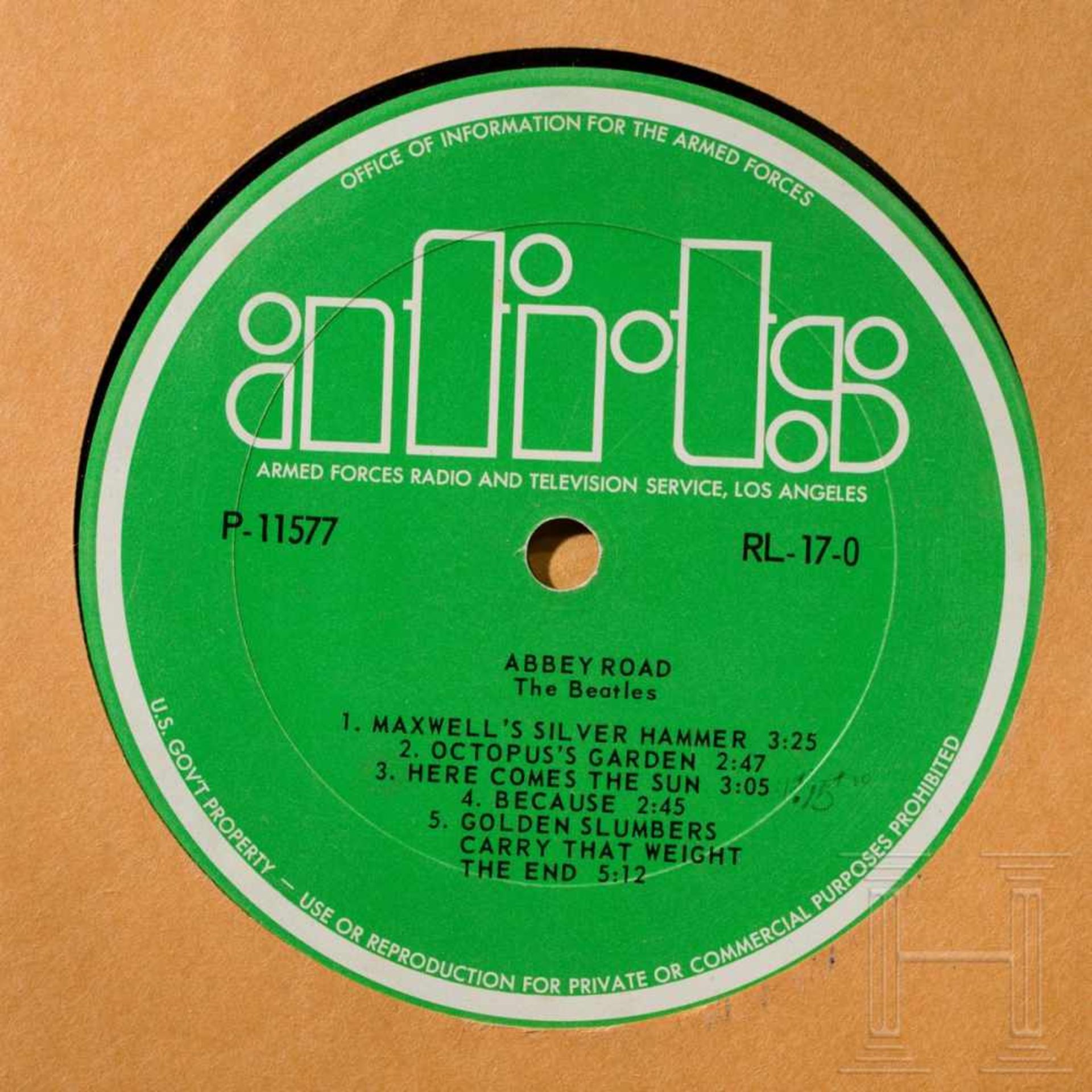 Zehn Schallplatten der AFRTS (Armed Forces Radio & Television Service) - Beatles und weitere - Bild 3 aus 9