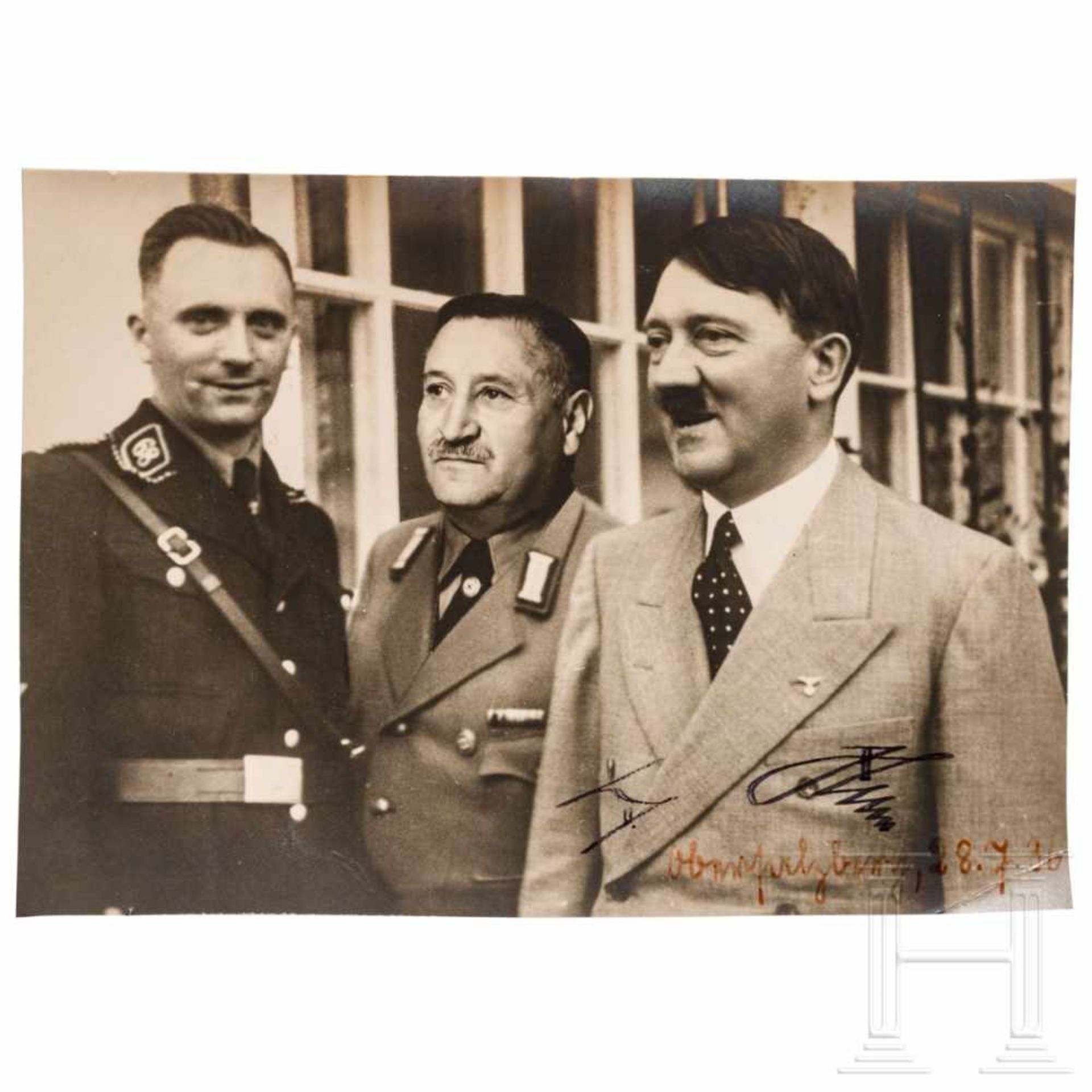 Adolf Hitler - Unterschrift auf Fotografie - Bild 2 aus 2
