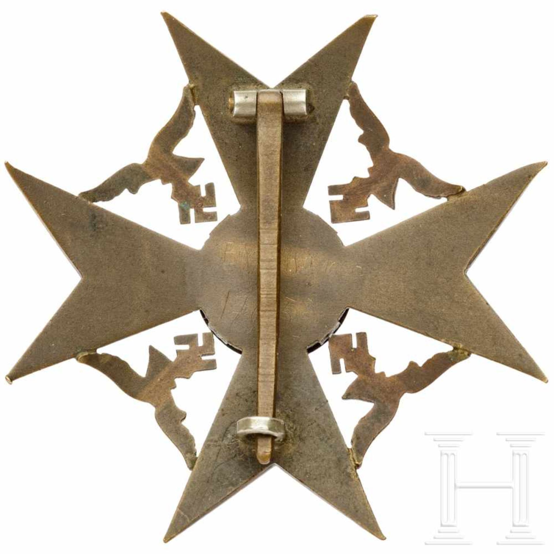 Spanienkreuz in Bronze - Bild 2 aus 2