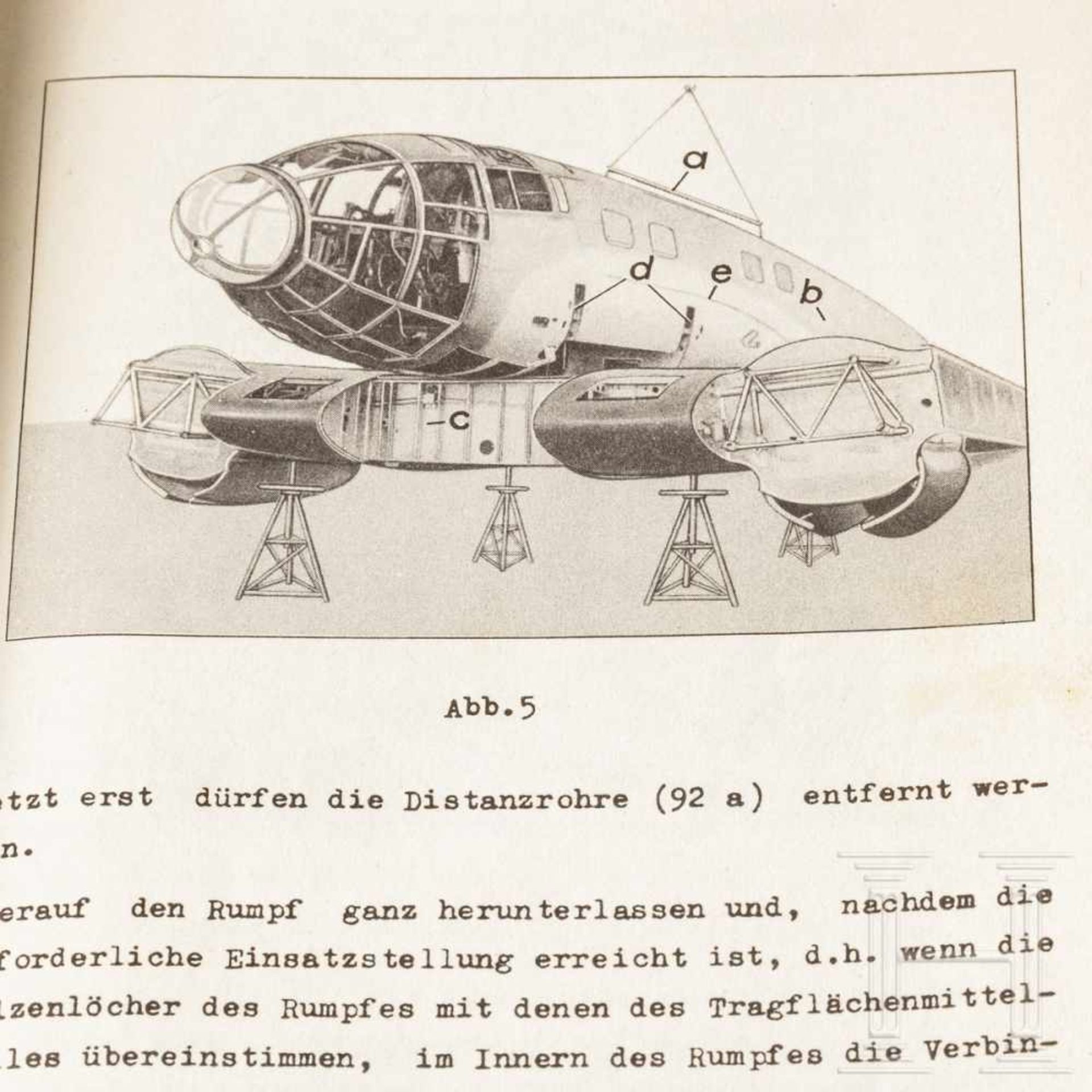 "Vorläufige Montage- und Betriebsanleitung He 111 - H" - Bild 4 aus 5