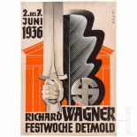 Hans Kraft - Plakatentwurf zur Richard Wagner Festwoche in Detmold 1936