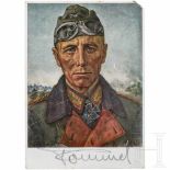 GFM Erwin Rommel - signierte Postkarte mit Willrich-Portrait