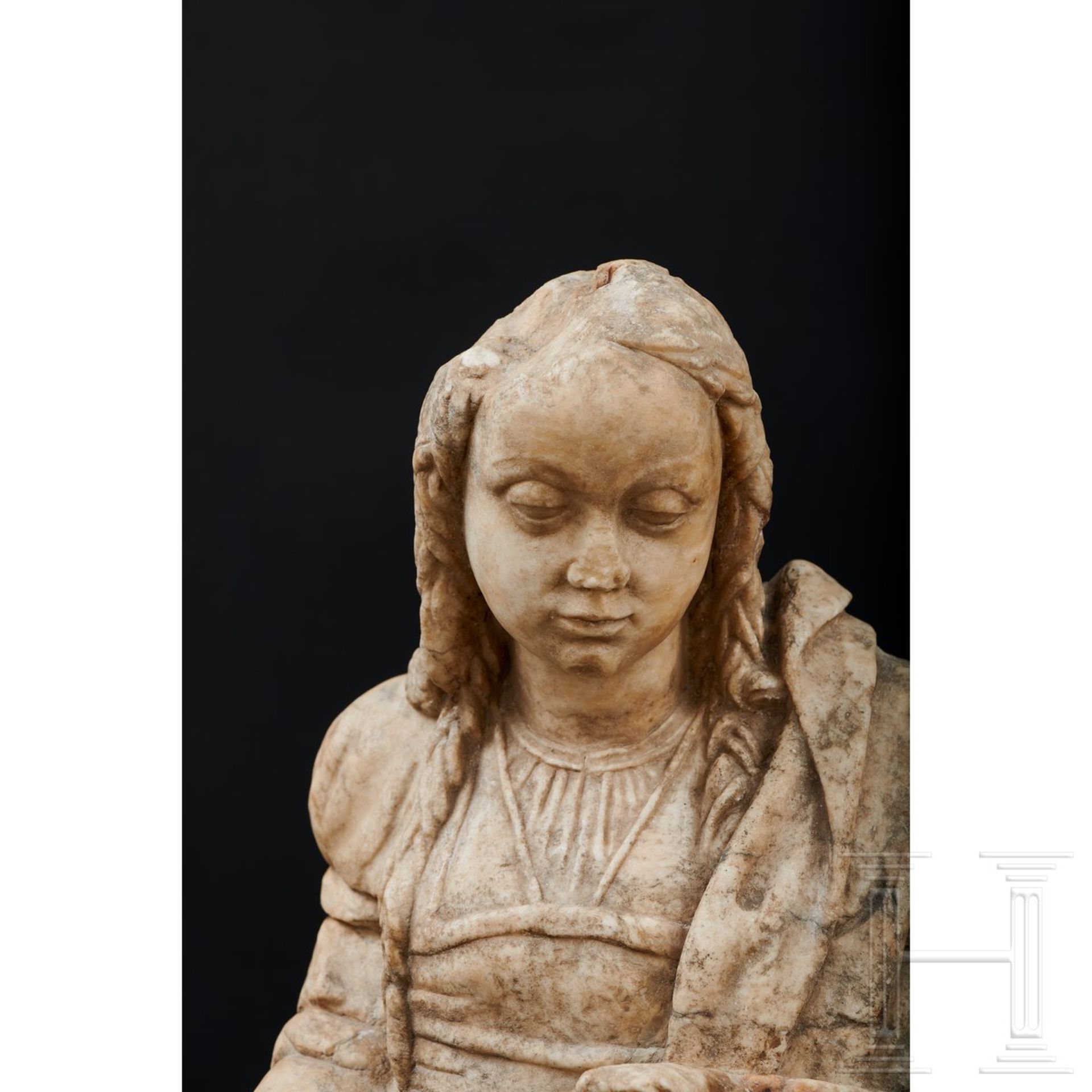 Madonna aus Alabaster, Nordfrankreich, 16. Jhdt. - Bild 9 aus 13