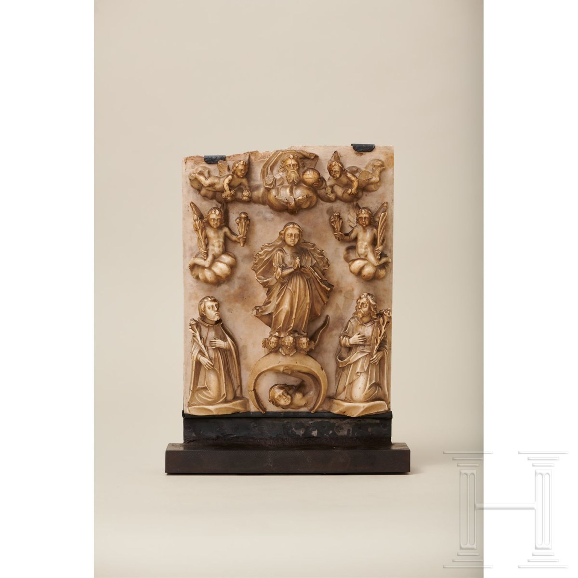 Herausragendes Alabaster-Relief, Spanien, 16. Jhdt, - Bild 2 aus 13