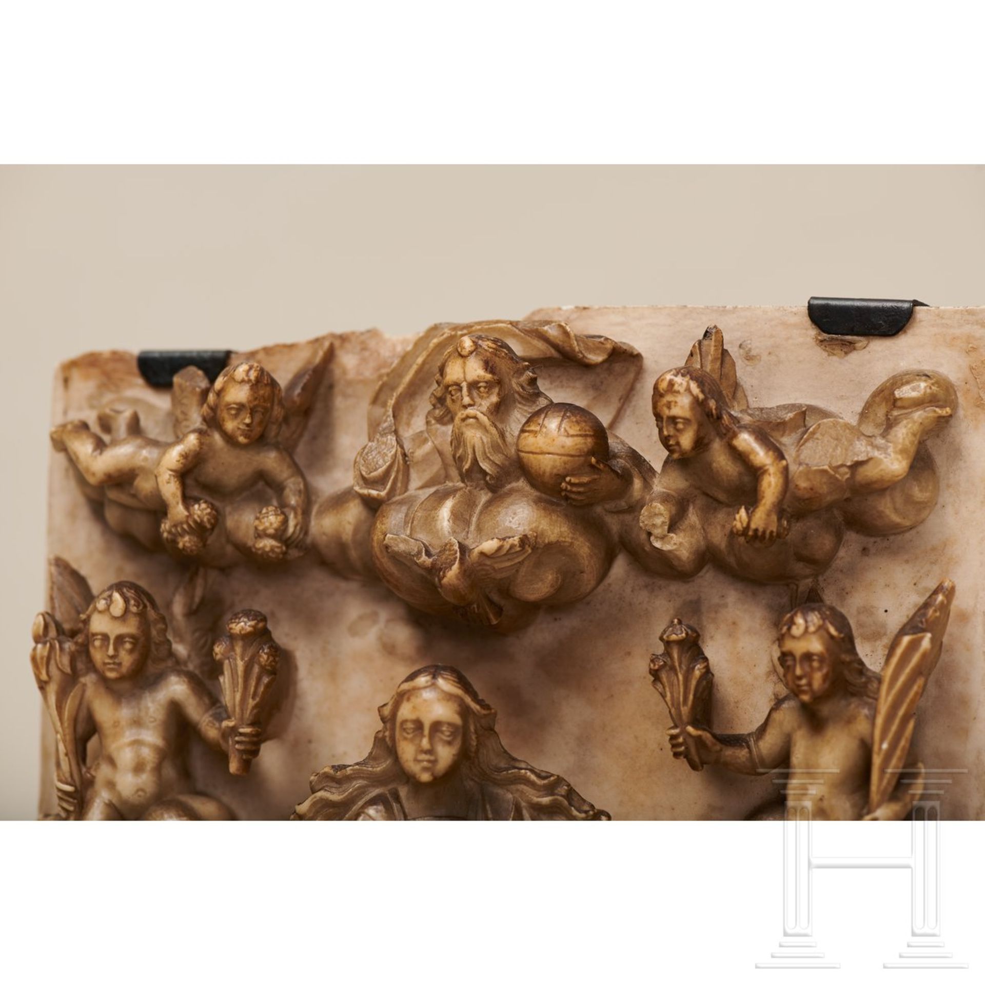 Herausragendes Alabaster-Relief, Spanien, 16. Jhdt, - Bild 3 aus 13