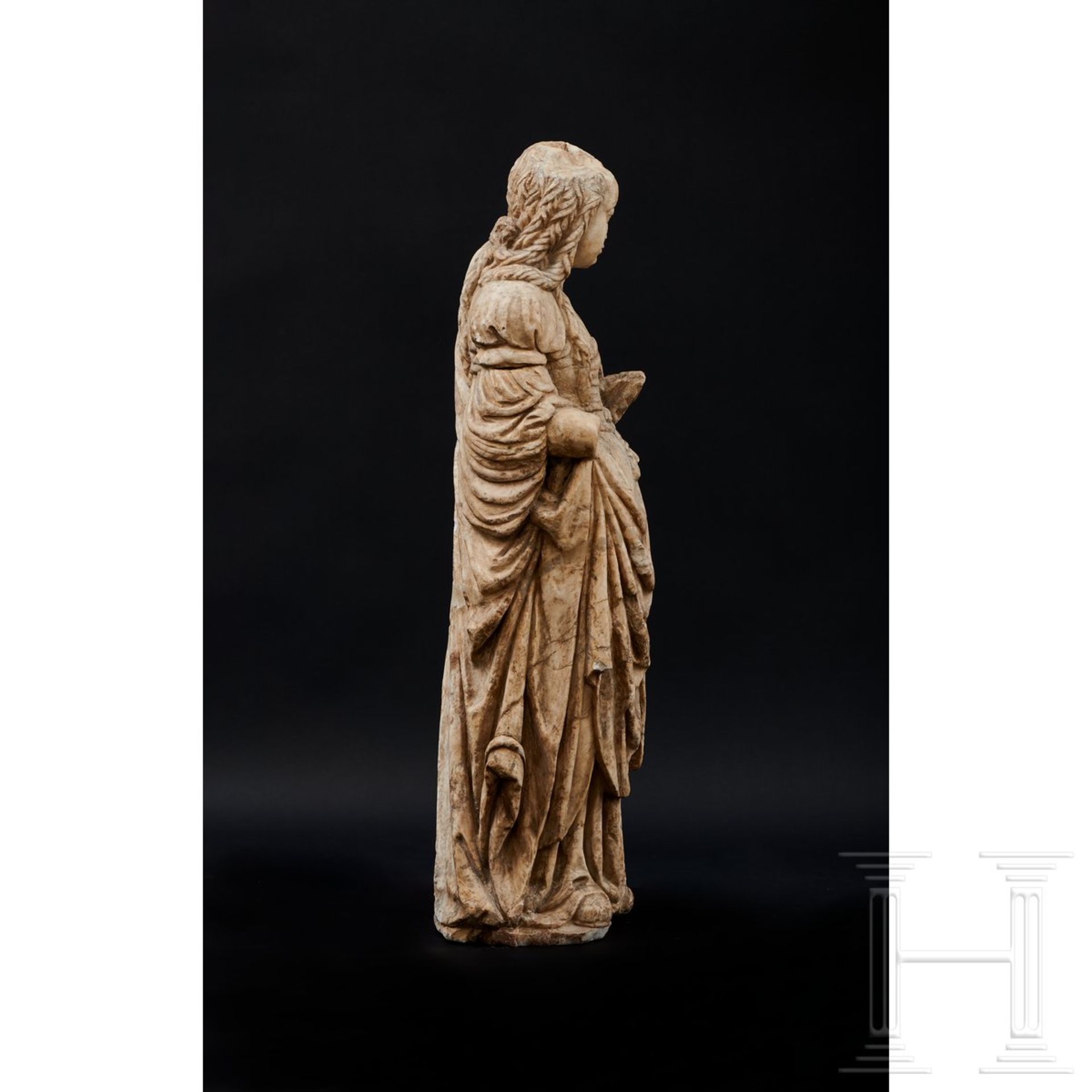 Madonna aus Alabaster, Nordfrankreich, 16. Jhdt. - Bild 7 aus 13