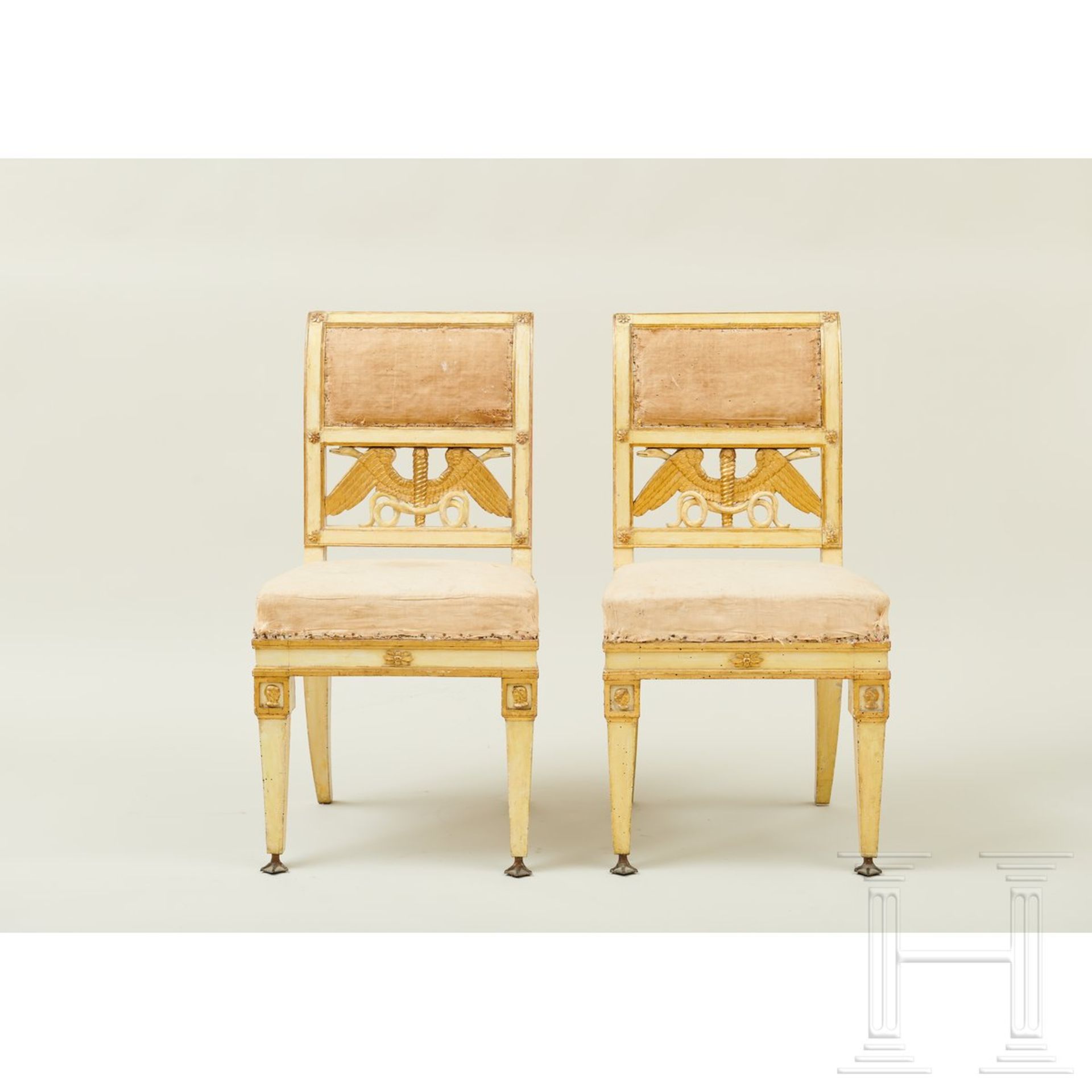 Ein Paar klassizistische Stühle, Lucca, um 1800 - Image 2 of 16