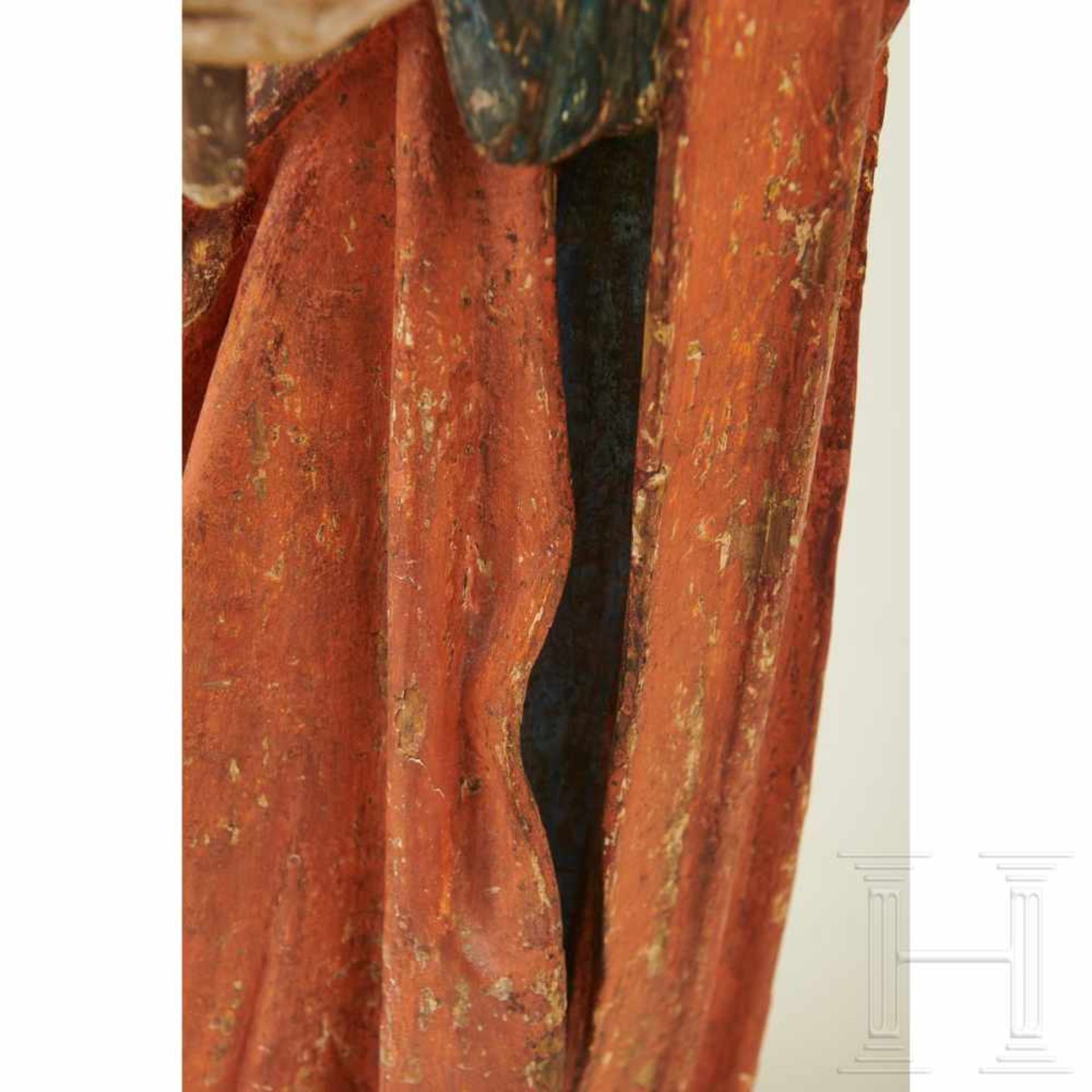 Skulptur des Heiligen Eligius, 1480 - 1500 - Bild 8 aus 10