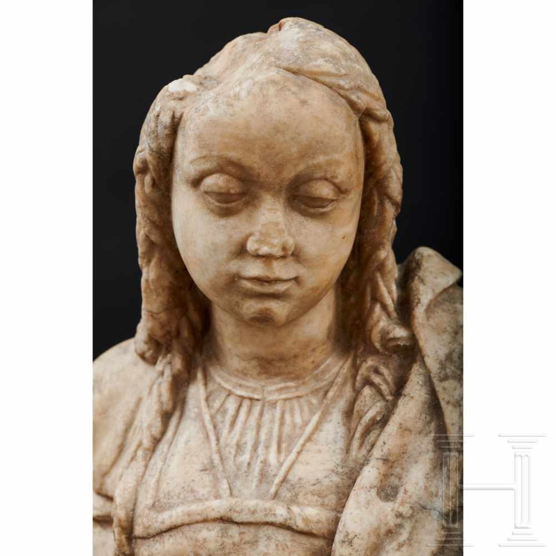 Madonna aus Alabaster, Nordfrankreich, 16. Jhdt. - Bild 10 aus 13