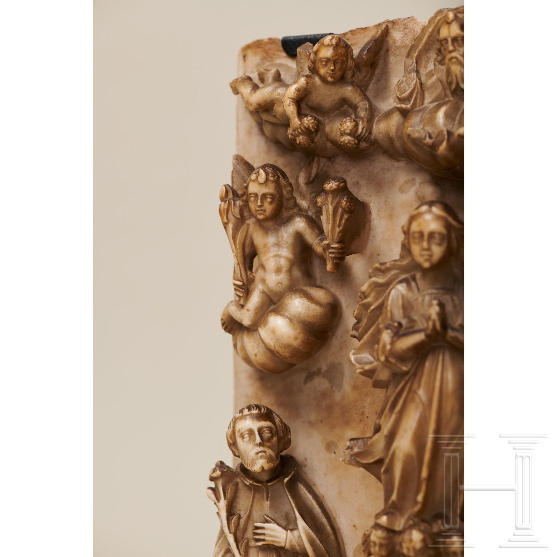 Herausragendes Alabaster-Relief, Spanien, 16. Jhdt, - Bild 13 aus 13