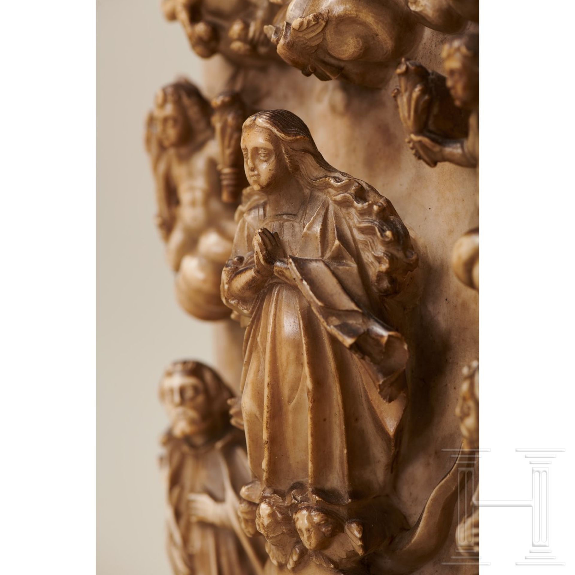 Herausragendes Alabaster-Relief, Spanien, 16. Jhdt, - Bild 5 aus 13