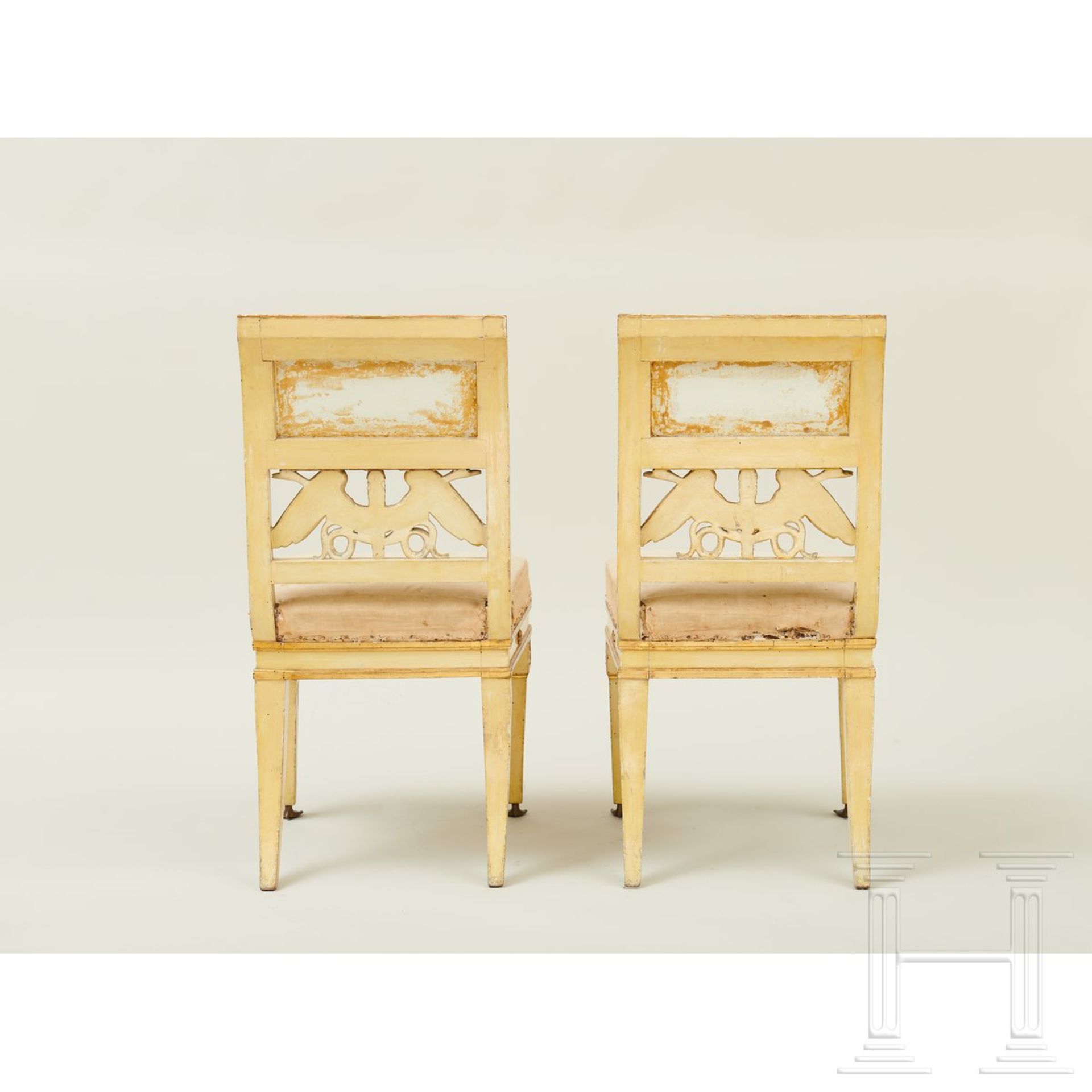 Ein Paar klassizistische Stühle, Lucca, um 1800 - Image 10 of 16