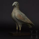 Bronzener Adler von ungewöhnlicher Größe und ausgesprochen feiner Ausarbeitung, griechisch,