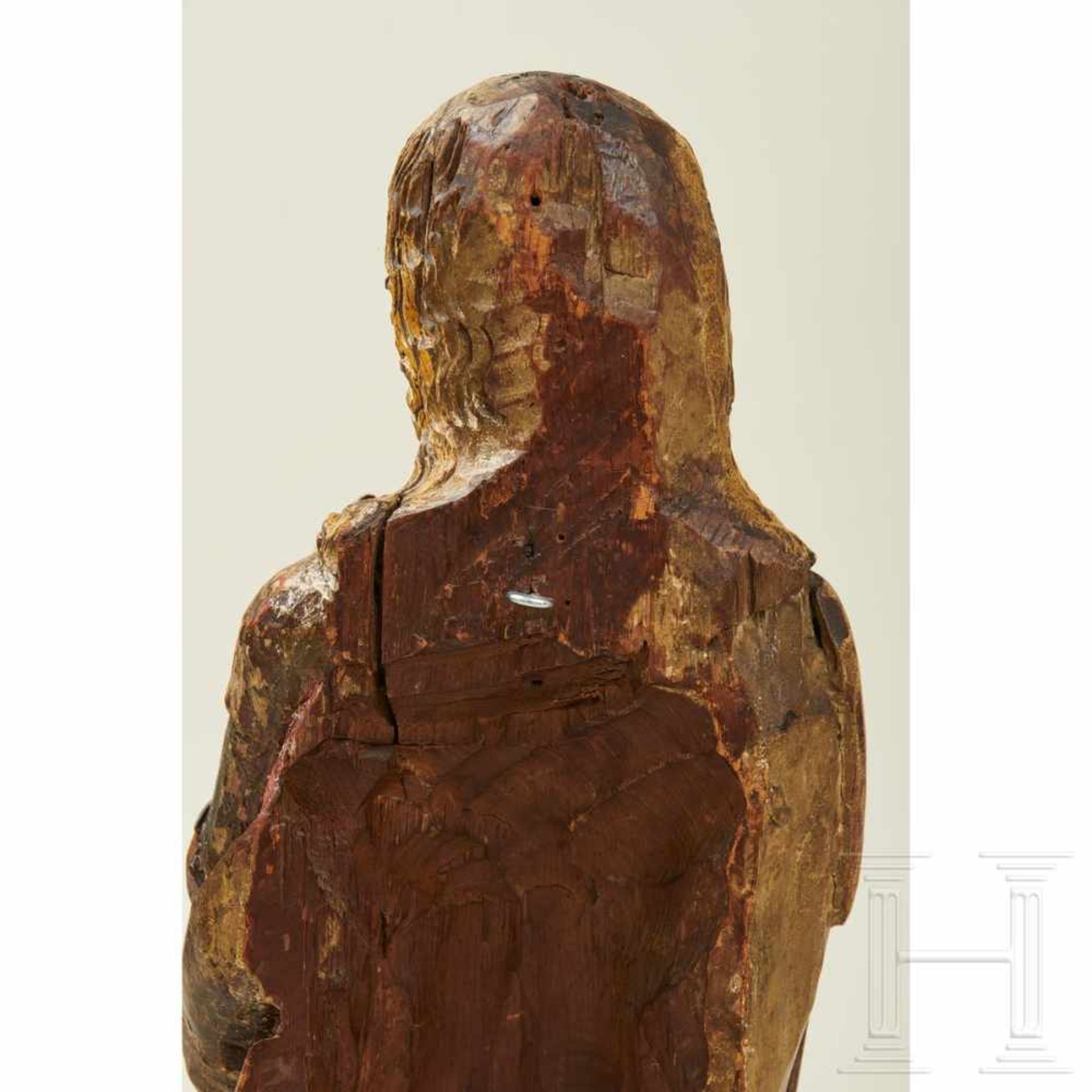 Skulptur des Heiligen Florians, süddeutsch, 2. Hälfte 15. Jhdt. - Bild 9 aus 12