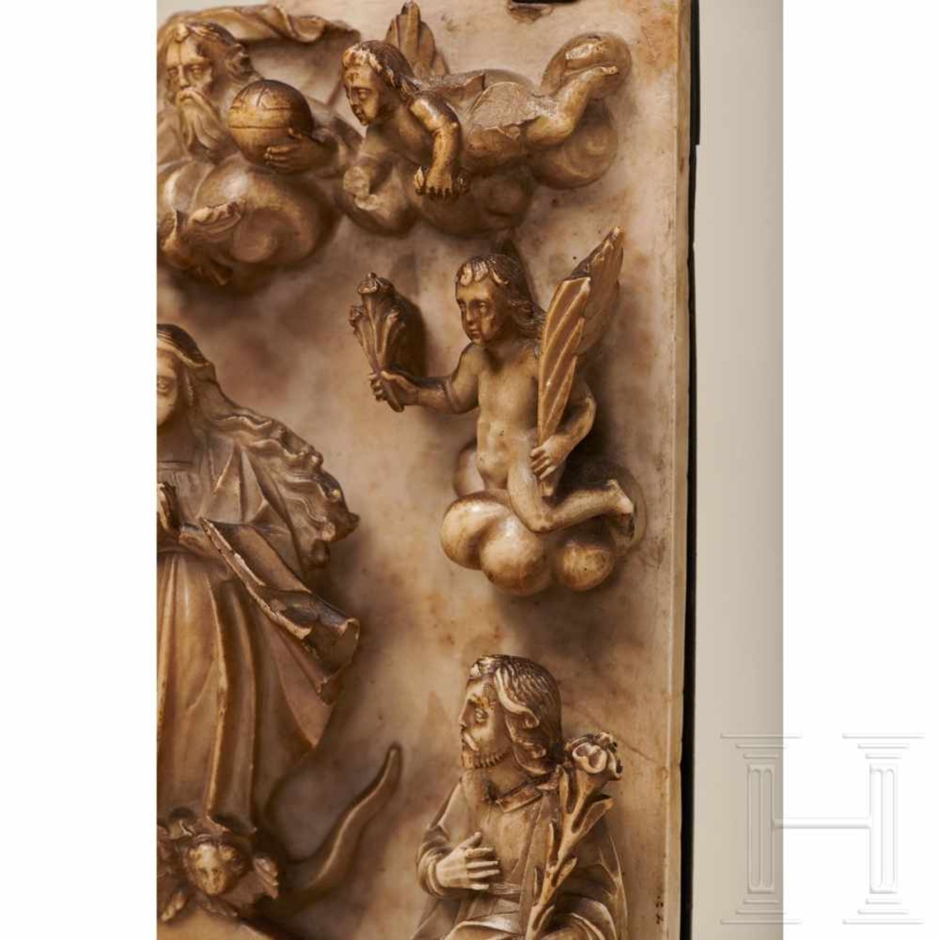 Herausragendes Alabaster-Relief, Spanien, 16. Jhdt, - Bild 10 aus 13