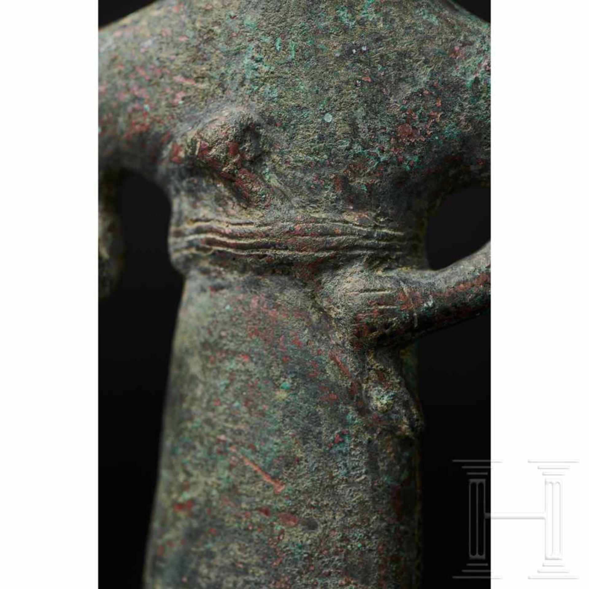 Elamitische Bronzestatuette eines Würdenträgers, Vorderasien, 3. Jtsd. v. Chr. - Bild 10 aus 10