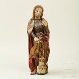 Skulptur des Heiligen Florians, süddeutsch, 2. Hälfte 15. Jhdt.