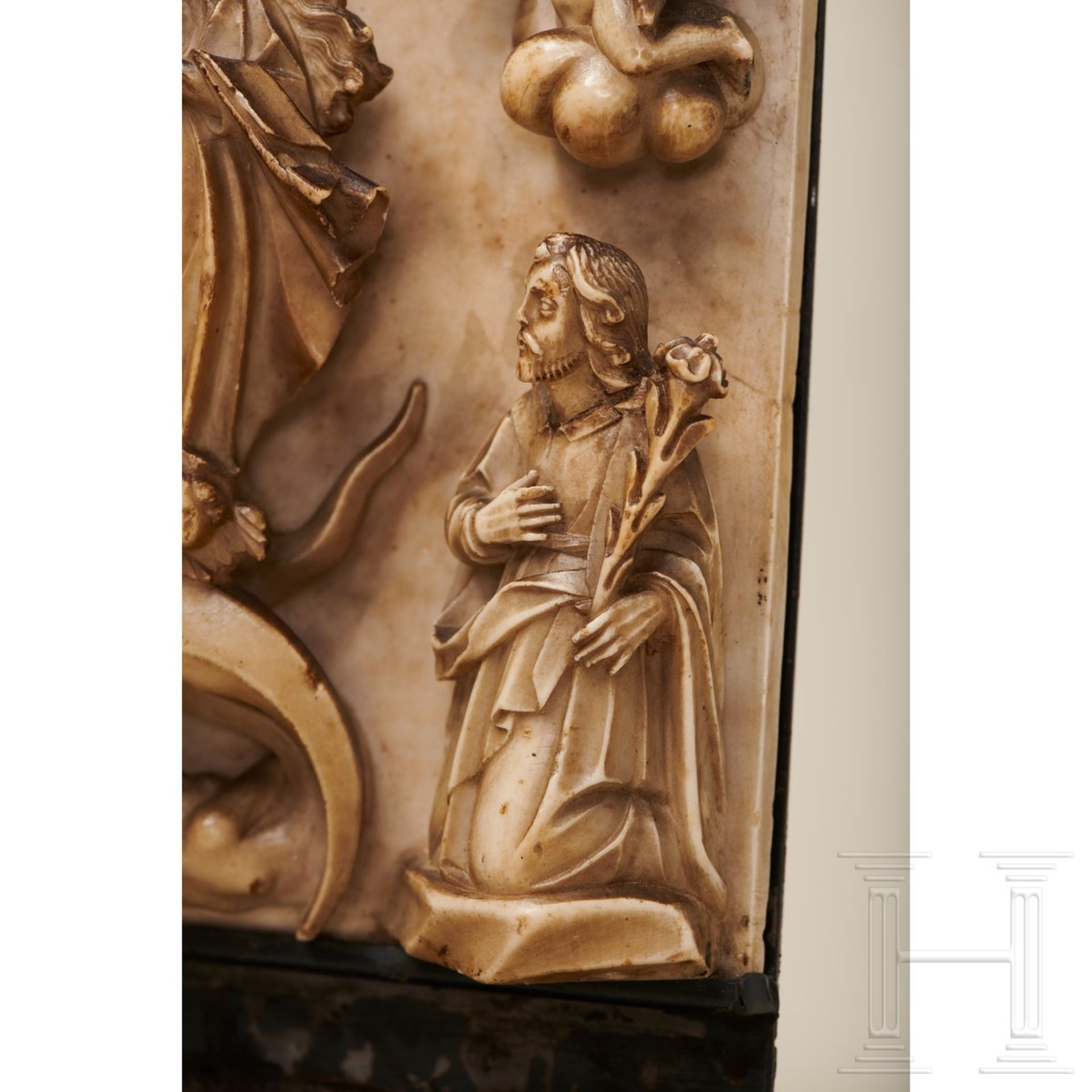 Herausragendes Alabaster-Relief, Spanien, 16. Jhdt, - Bild 12 aus 13