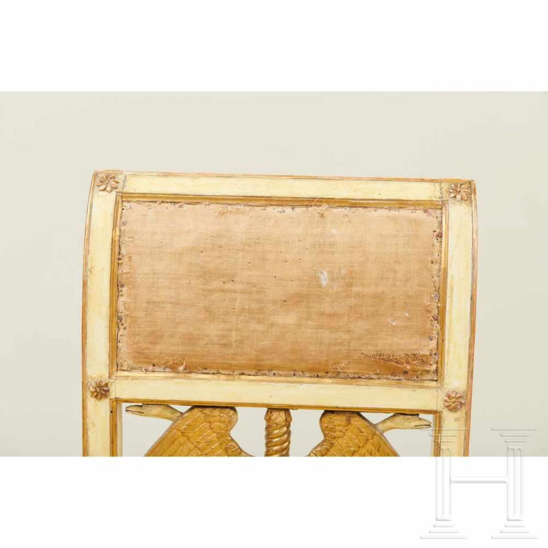 Ein Paar klassizistische Stühle, Lucca, um 1800 - Image 5 of 16