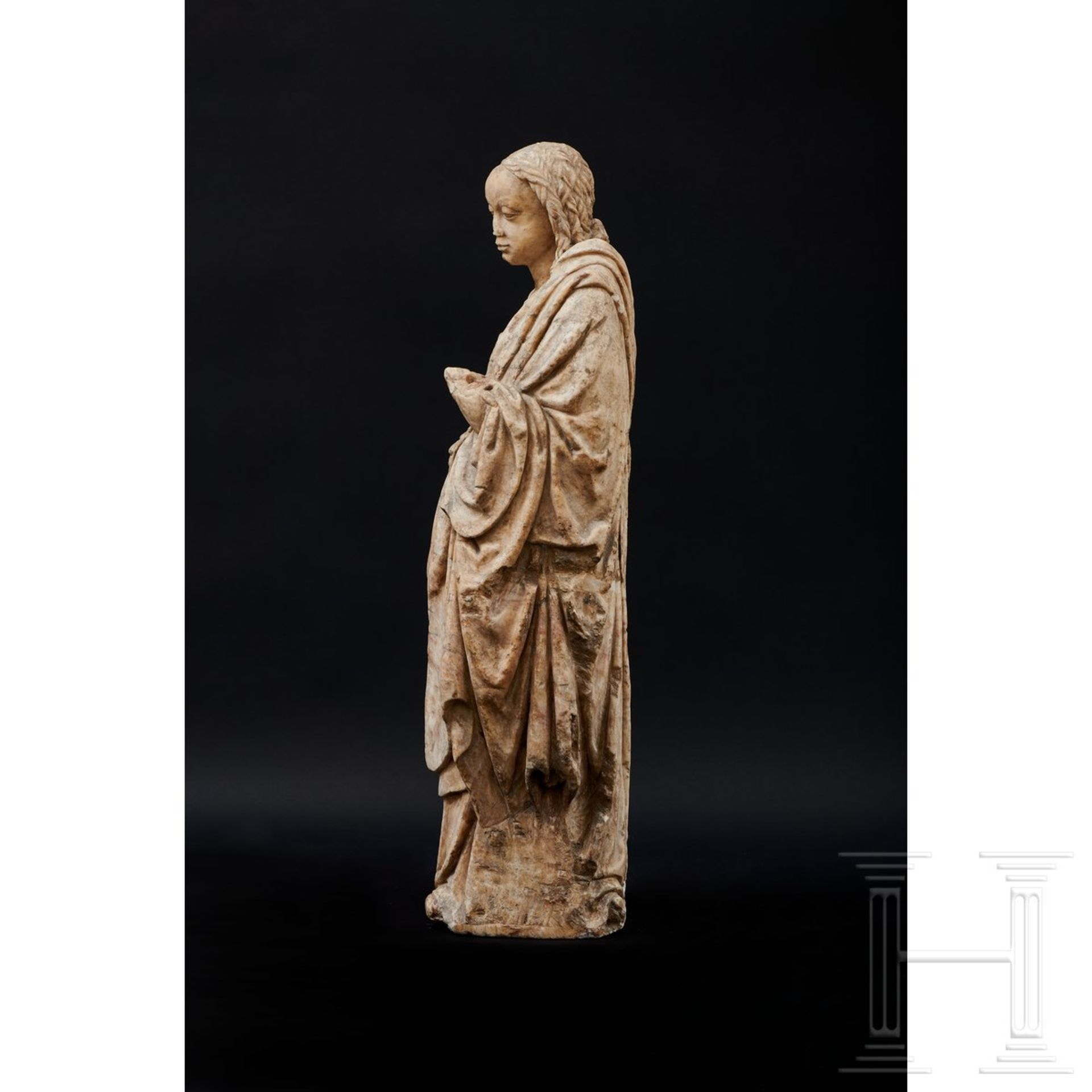 Madonna aus Alabaster, Nordfrankreich, 16. Jhdt. - Bild 6 aus 13