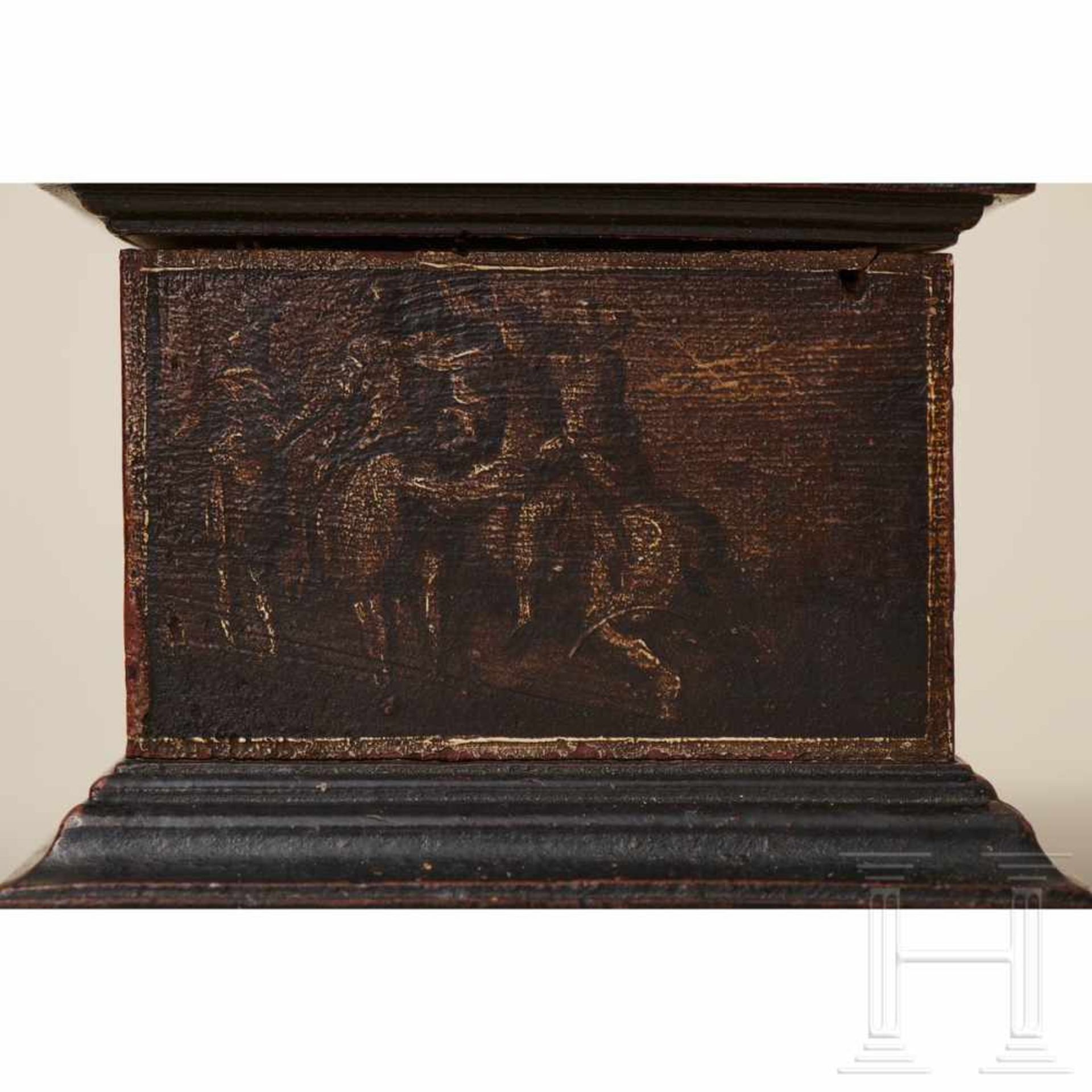 Bronzene Figurengruppe, der Heilige Martin zu Pferd mit Bettler und Hund, Norditalien, 17. Jhdt. - Bild 4 aus 13