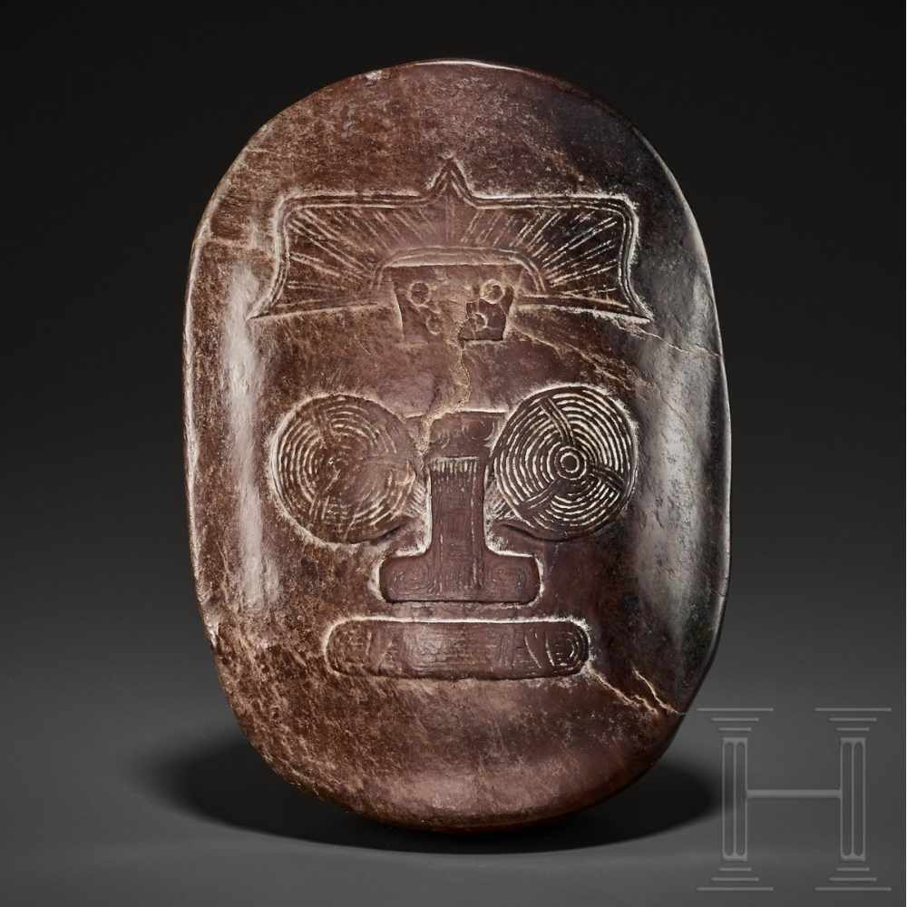 Szepter-Handhabe, Nephrit, China, Liangzhu-Kultur, Neolithikum, 3300 - 2200 v. Chr.