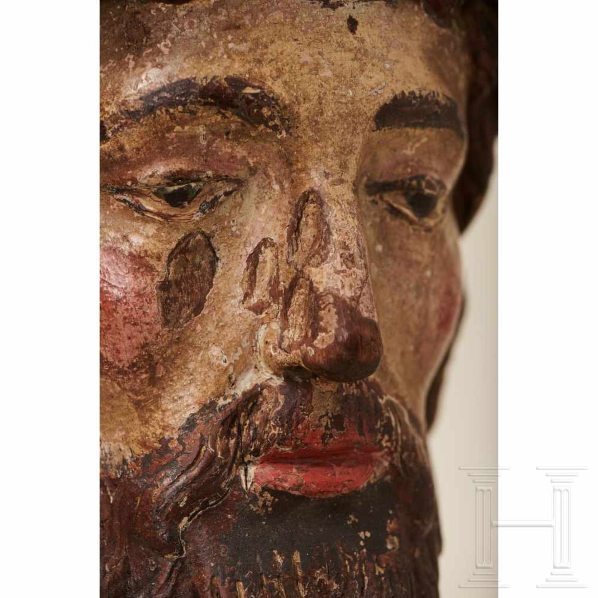 Kopf des Heiligen Jakobus, Burgund, 16. Jhdt. - Bild 6 aus 10