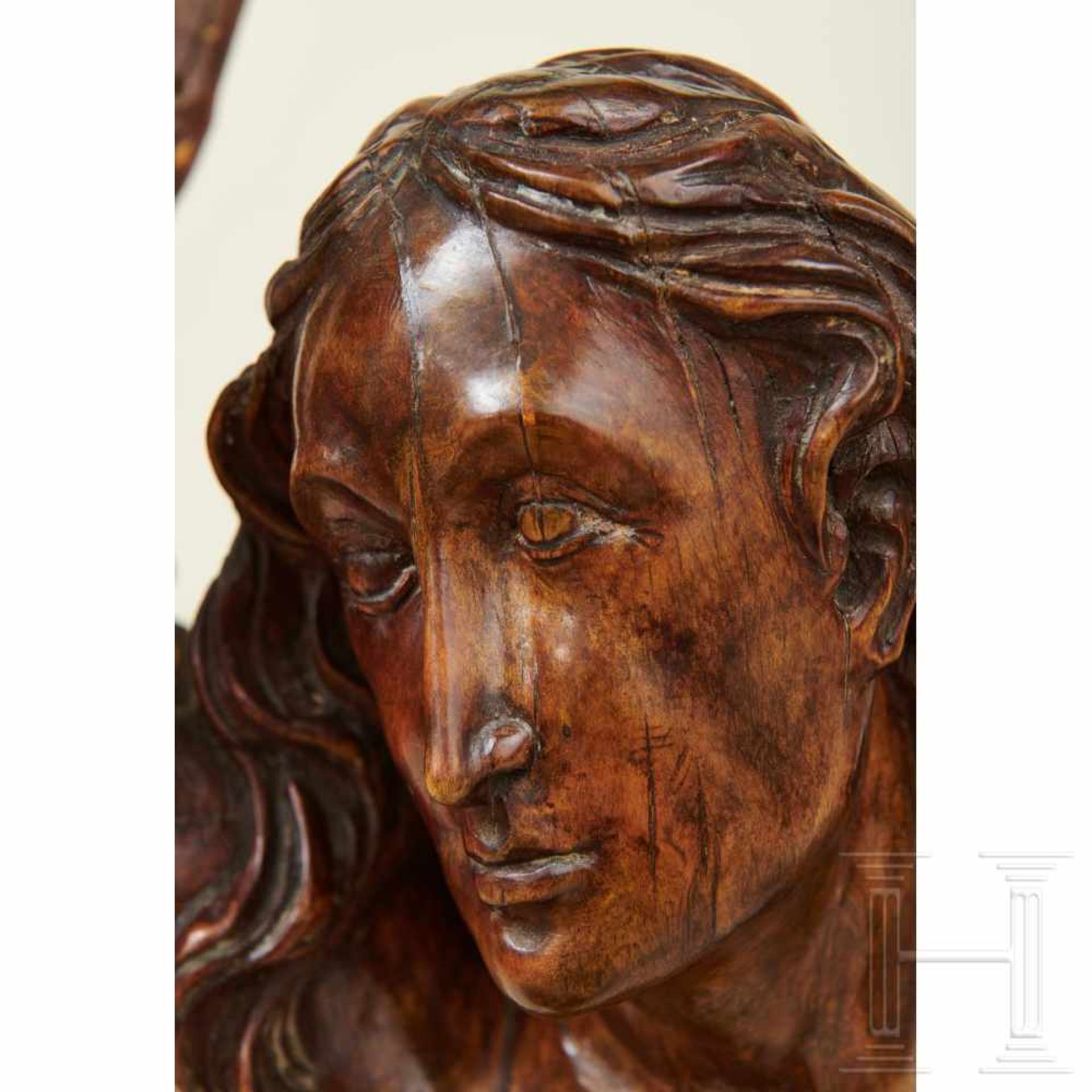 Große Skulptur des Heiligen Sebastians, Süddeutschland oder Italien, 1. Hälfte 16. Jhdt. - Bild 17 aus 18