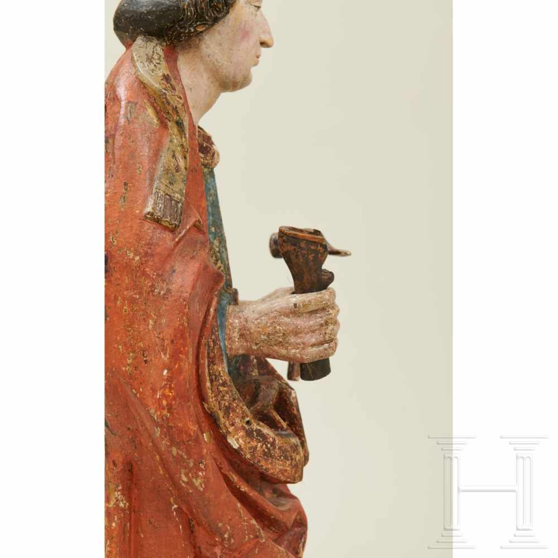 Skulptur des Heiligen Eligius, 1480 - 1500 - Bild 10 aus 10