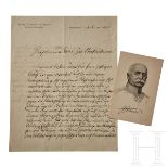 Brief des Grafen Zeppelin mit dem Vorschlag einer Annexion von Belgien und Nordfrankreich