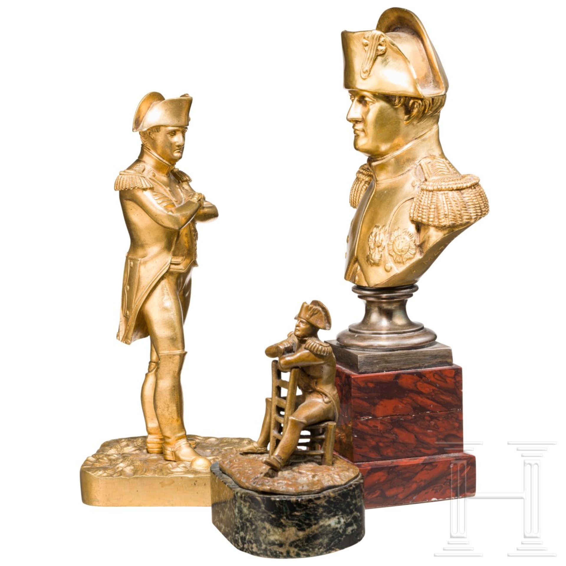 Napoleon I. - drei Bronzefiguren, 19./20. Jhdt. - Bild 2 aus 4