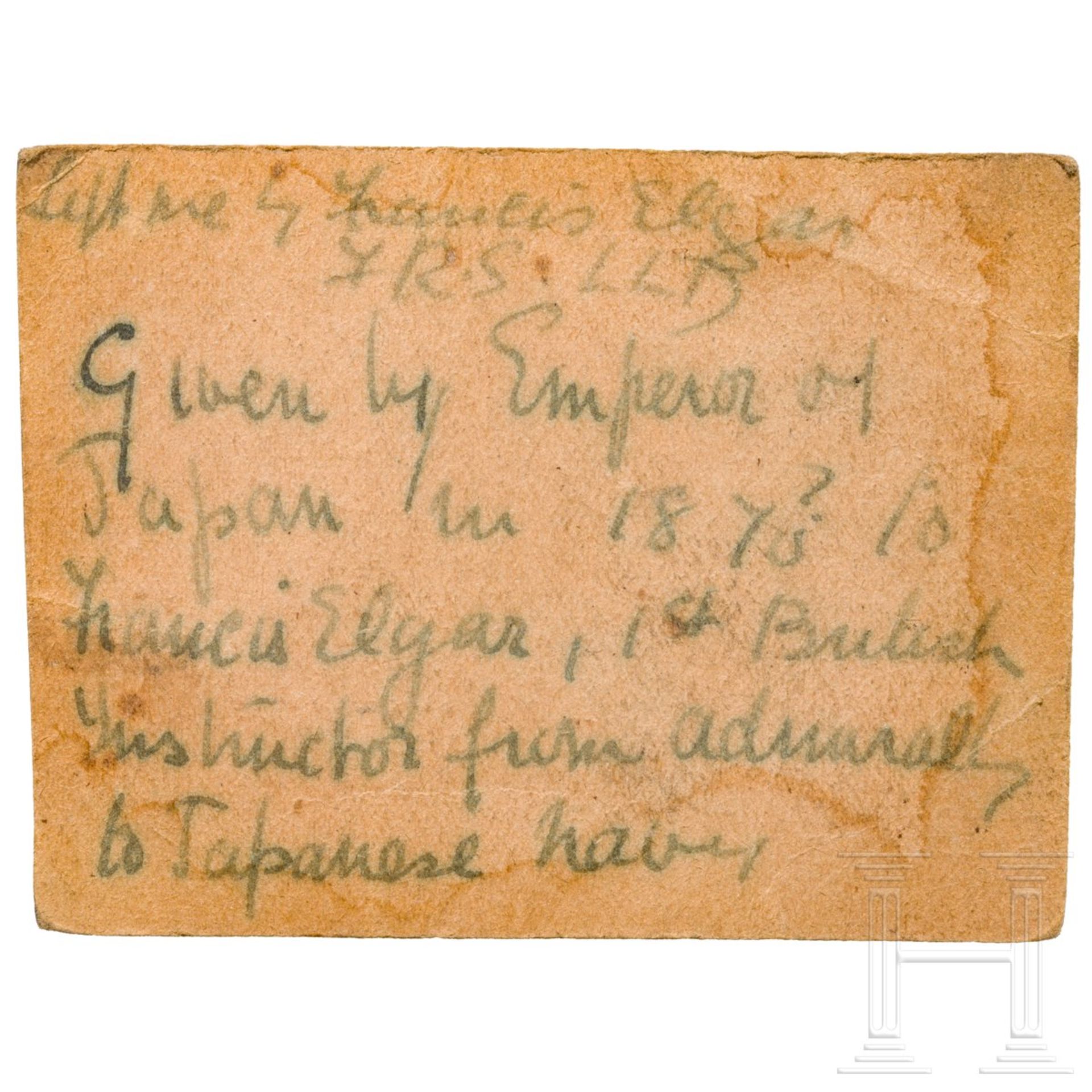 Prof. Francis Elgar – silberne Geschenkdose des Japanischen Kaiserhauses, um 1880 - Bild 4 aus 4