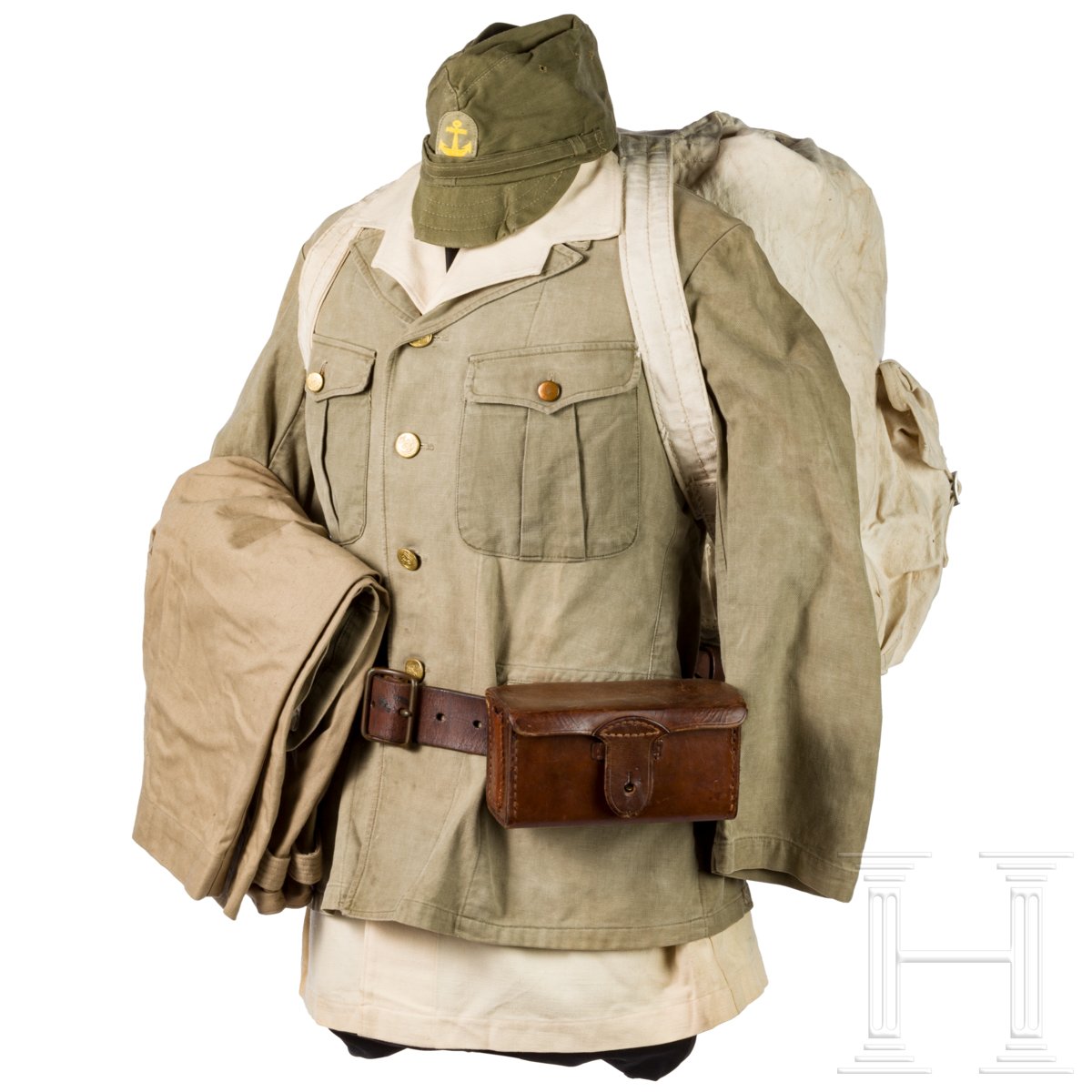 Uniform- und Ausrüstungsensemble eines Soldaten der Marineinfanterie im 2. Weltkrieg - Image 3 of 8