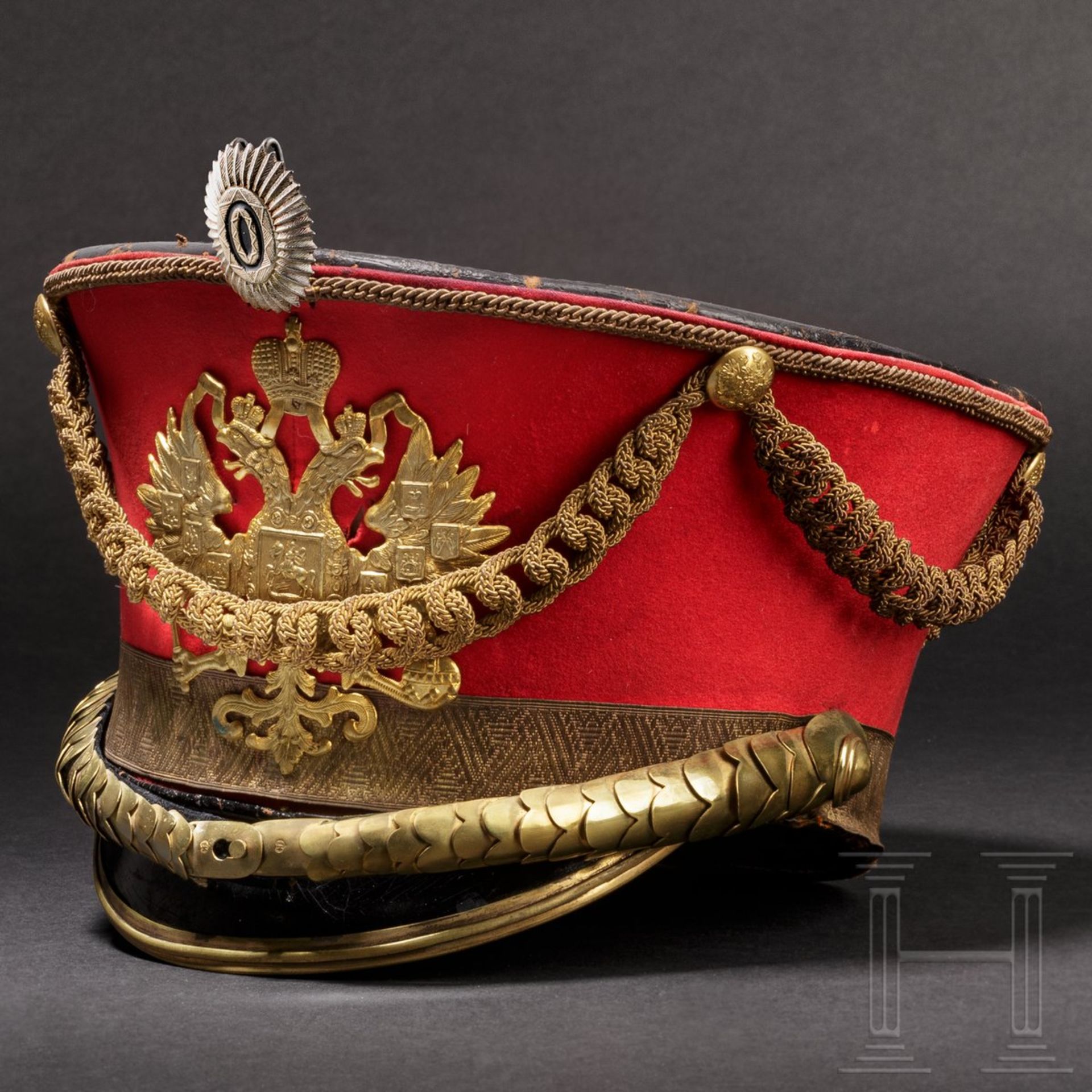 Tschako M 1910 eines Generals der Kavallerie der Kaiserlichen Leibgarde