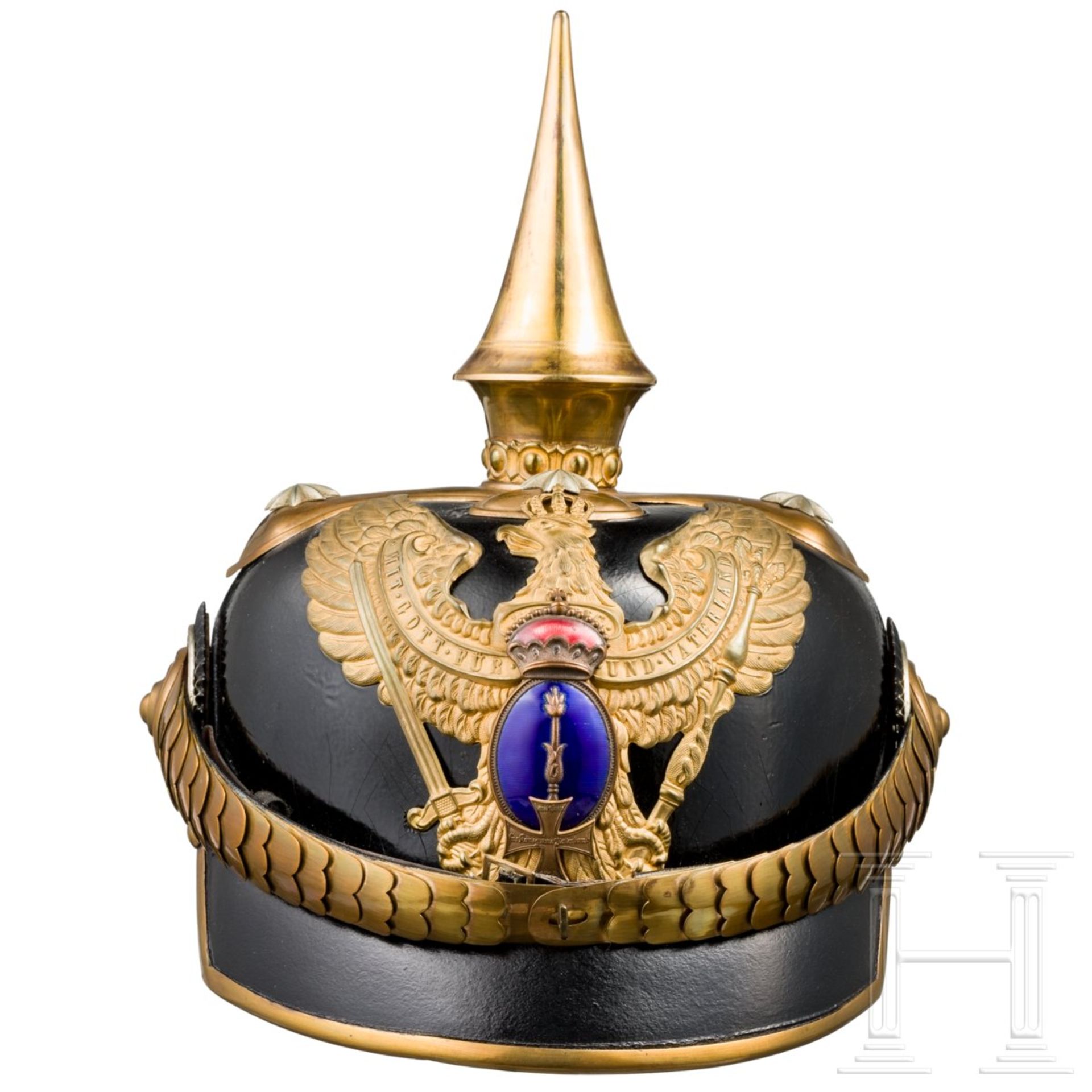 Helm für Reserveoffiziere des 1. Brandenburgischen Dragoner-Regiments Nr. 2, ab 1913 - Bild 3 aus 8