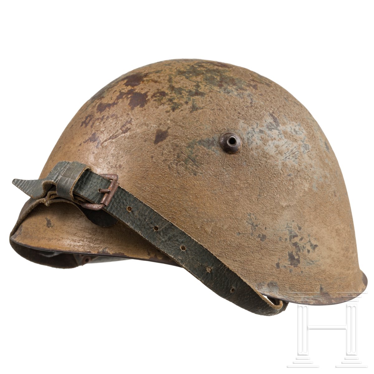 Stahlhelm M 34 in Tropentarnfarbe