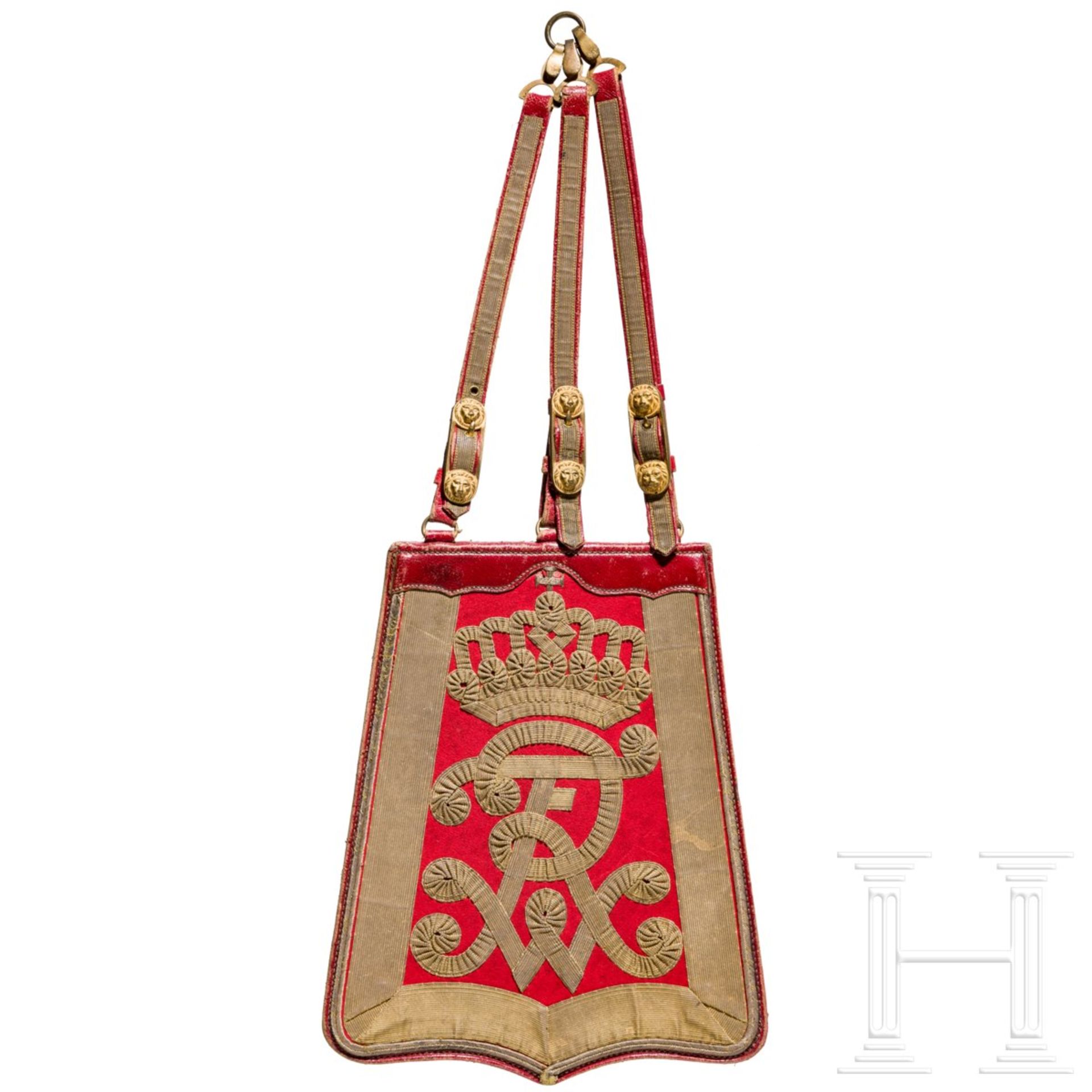 Säbeltasche für Offiziere des Leib-Garde-Husaren-Regiments, um 1900