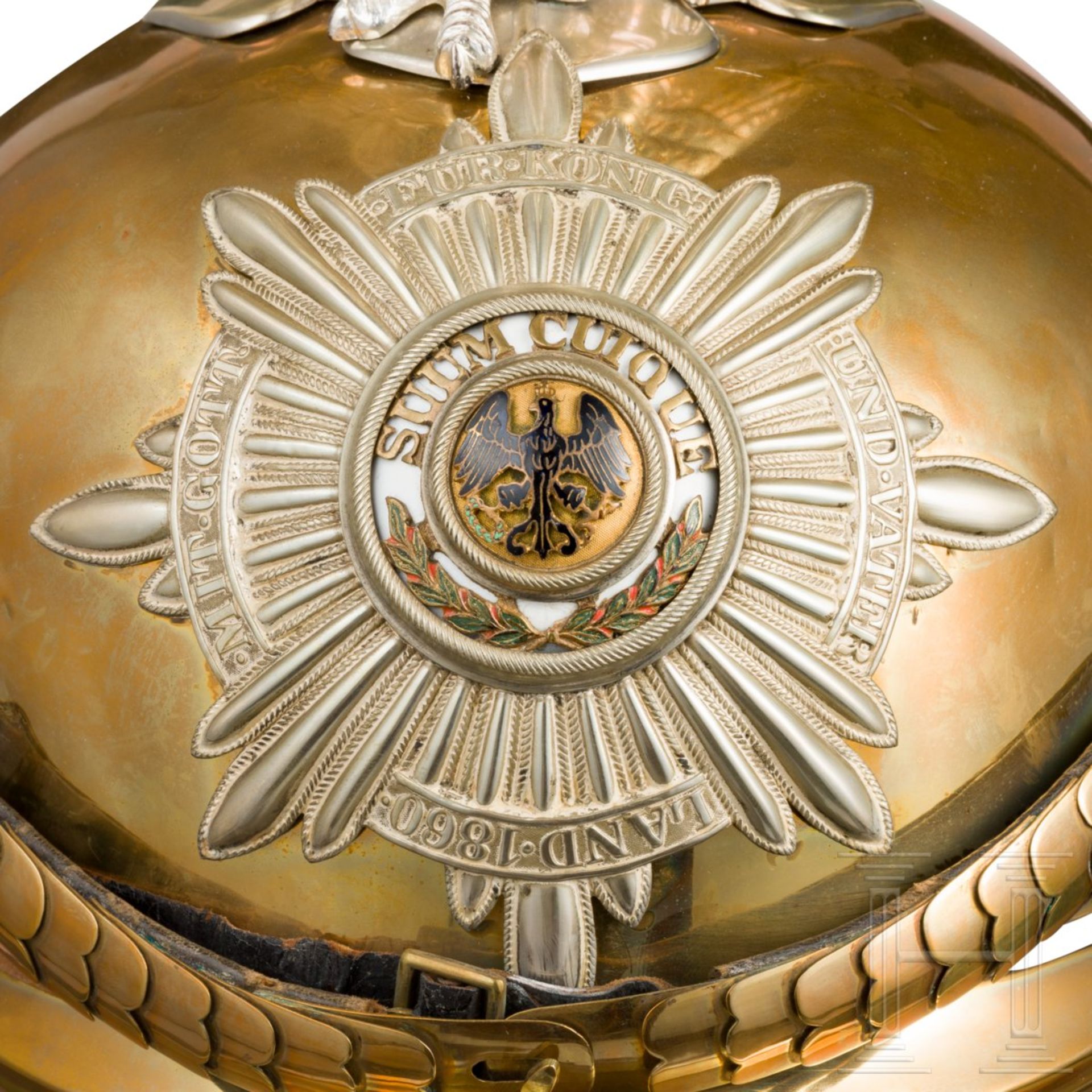 Helm M 1889 für Offiziere der Regimenter Garde du Corps und Gardekürassiere - Bild 8 aus 9