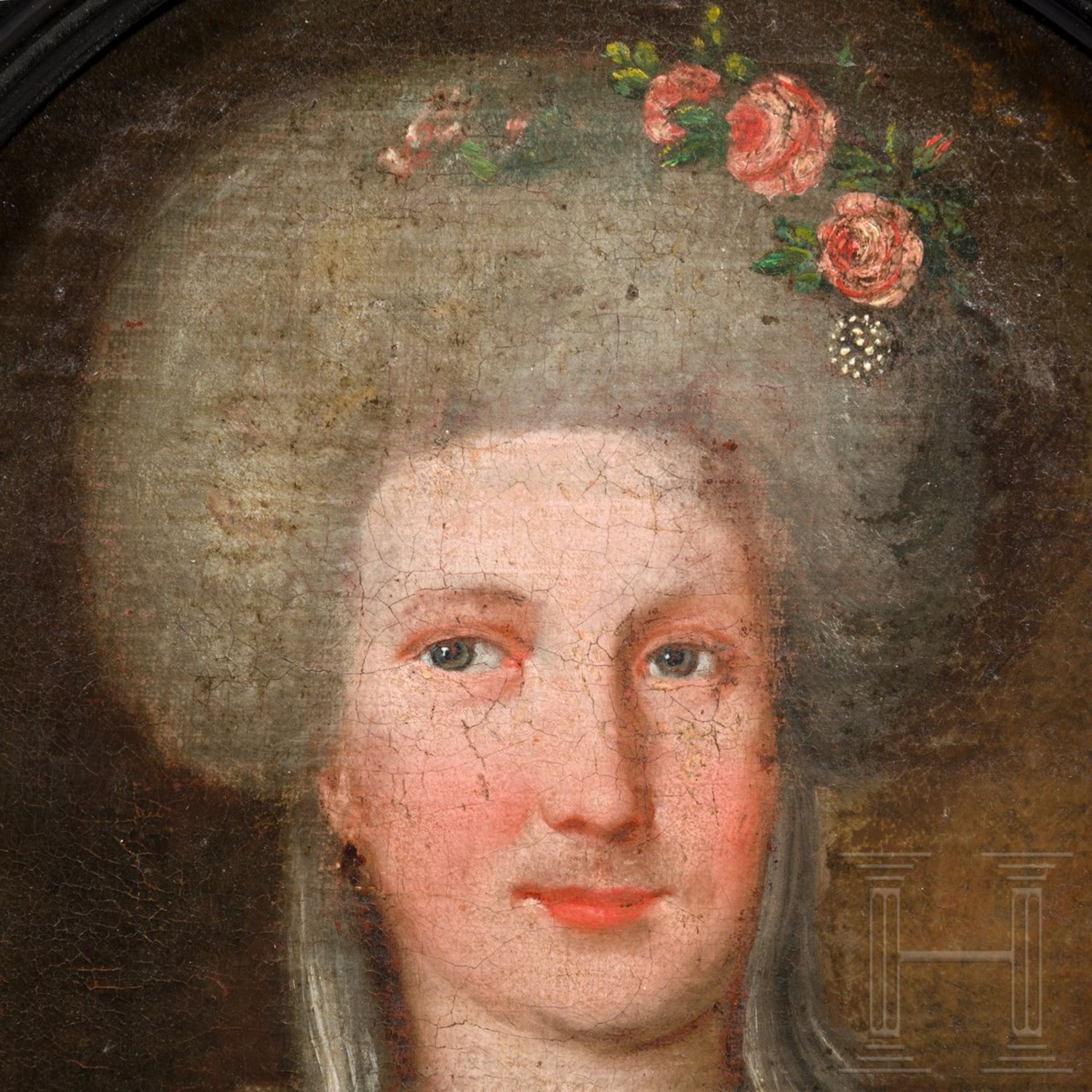 Bildnisse des preußischen Generals von Dalwig und seiner Ehefrau, um 1780 - Bild 5 aus 6