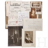 Prinz Alfons von Bayern (1862 - 1933) - vier eigenhändige Briefe 1892 - 1915 sowie drei Fotos des
