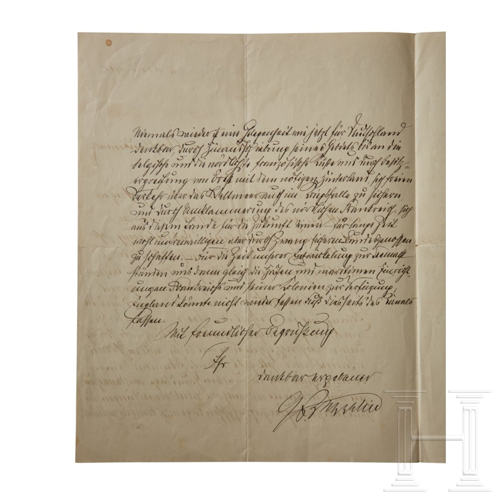 Brief des Grafen Zeppelin mit dem Vorschlag einer Annexion von Belgien und Nordfrankreich - Bild 5 aus 7
