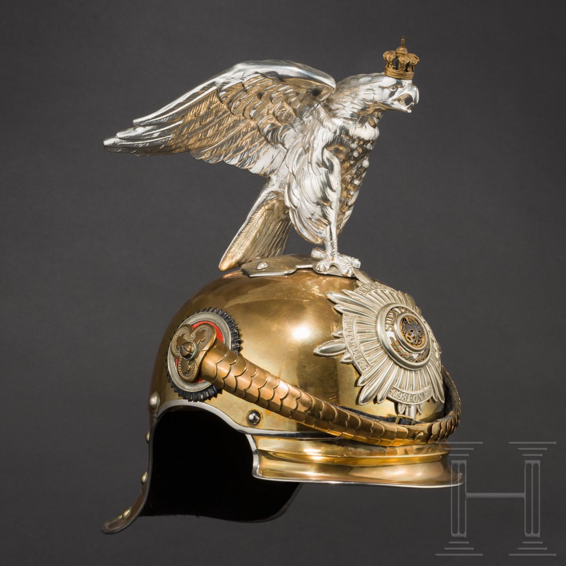 Helm M 1889 für Offiziere der Regimenter Garde du Corps und Gardekürassiere